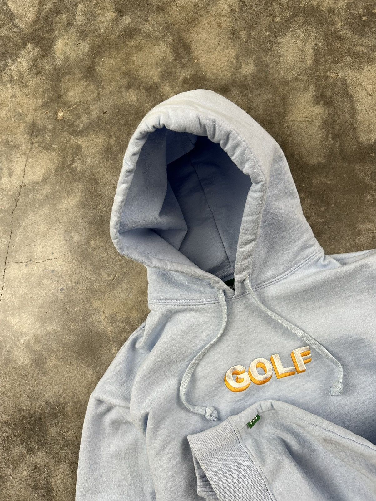 Golf Wang Golf Wang Baby Blue + Yellow Embroidered Logo Hoodie Small Size US S / EU 44-46 / 1 - 3 Thumbnail