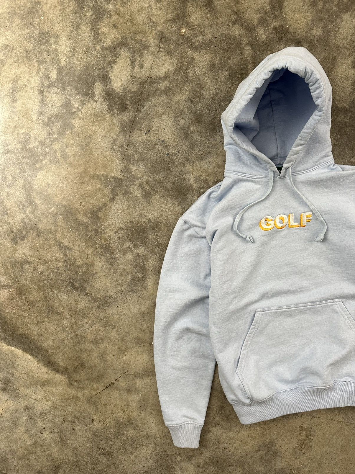Golf Wang Golf Wang Baby Blue + Yellow Embroidered Logo Hoodie Small Size US S / EU 44-46 / 1 - 2 Thumbnail