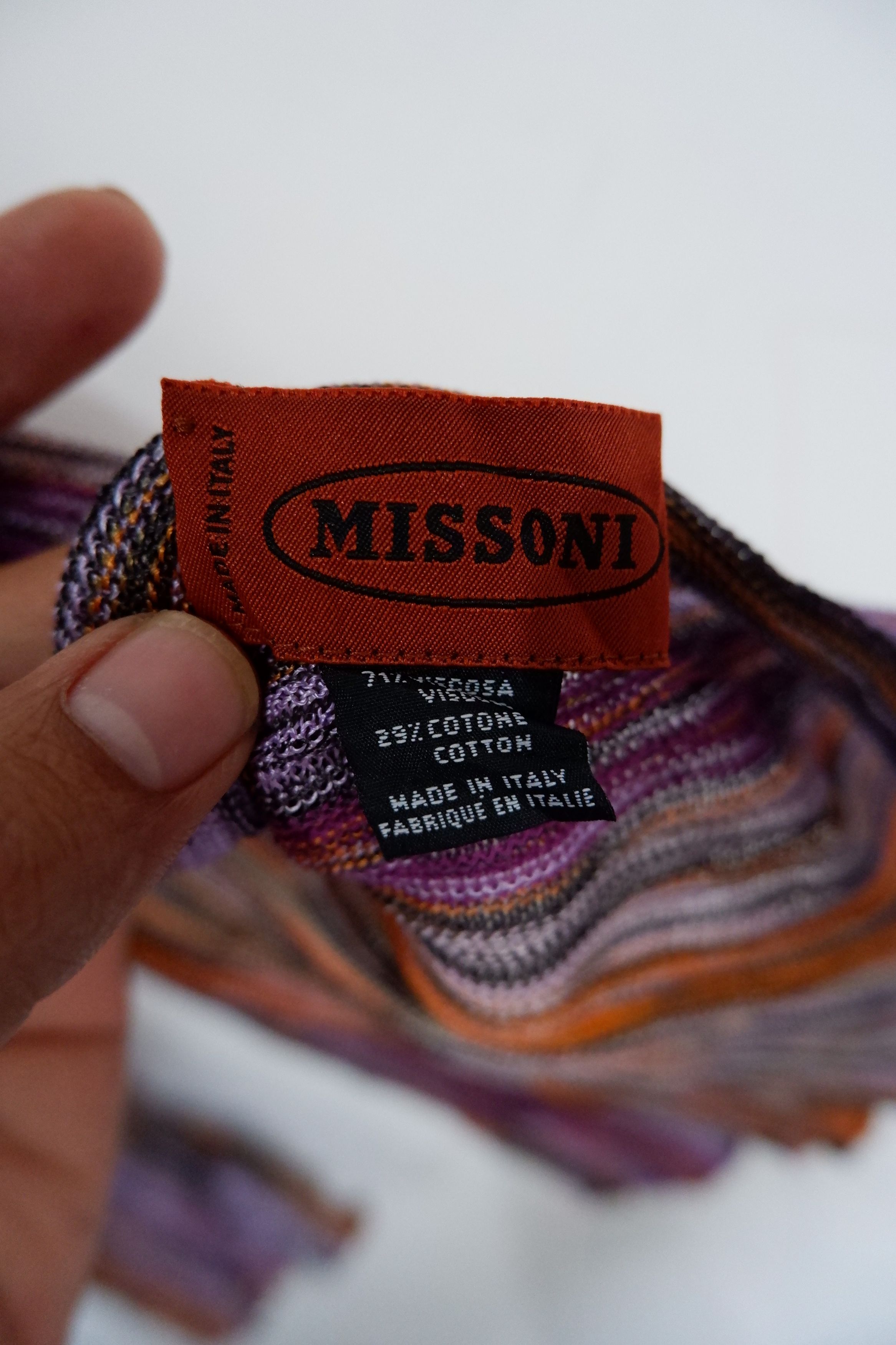 Missoni Vintage 1999s Missoni Knitted Scraves Size ONE SIZE - 4 Thumbnail