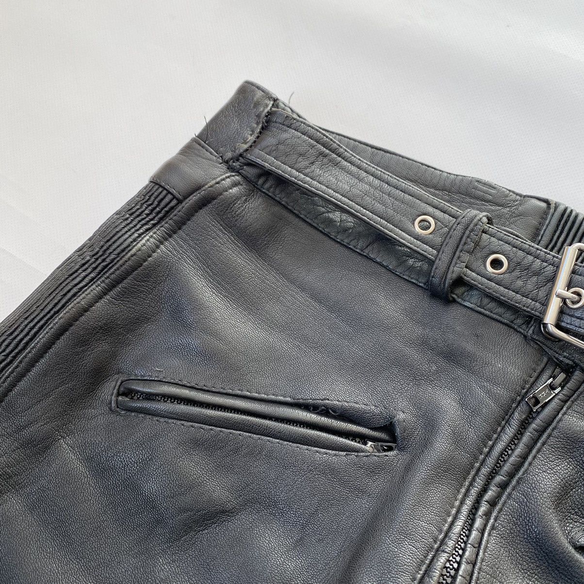 Leather × Vintage Vintage Richa Leather MOTO Pants Biker Size US 33 - 4 Thumbnail