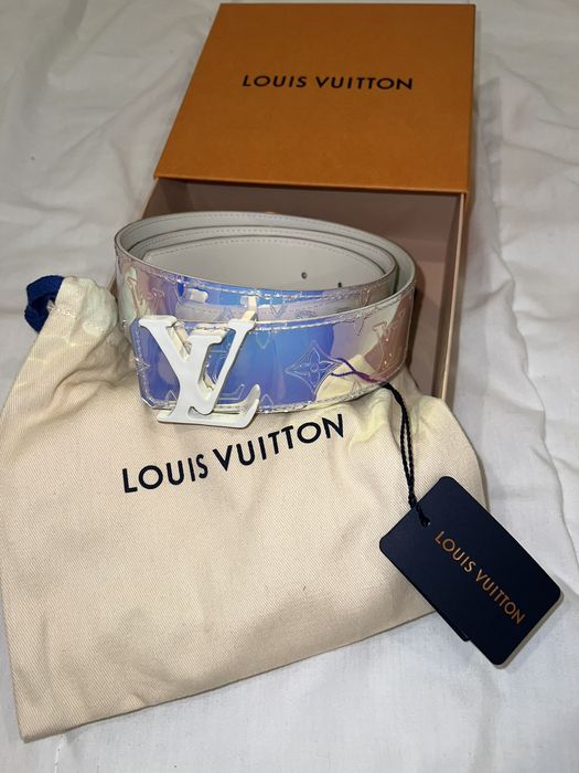 louis vuitton lv shape belt monogram 40mm prism