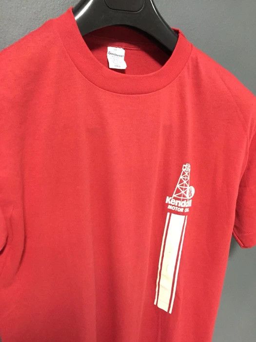 Vintage vintage Kendall Motor oil Promo T-shirt Sportswear Tag 80's Size US L / EU 52-54 / 3 - 4 Thumbnail