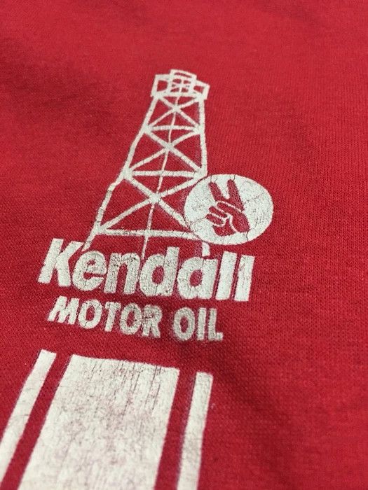 Vintage vintage Kendall Motor oil Promo T-shirt Sportswear Tag 80's Size US L / EU 52-54 / 3 - 6 Thumbnail