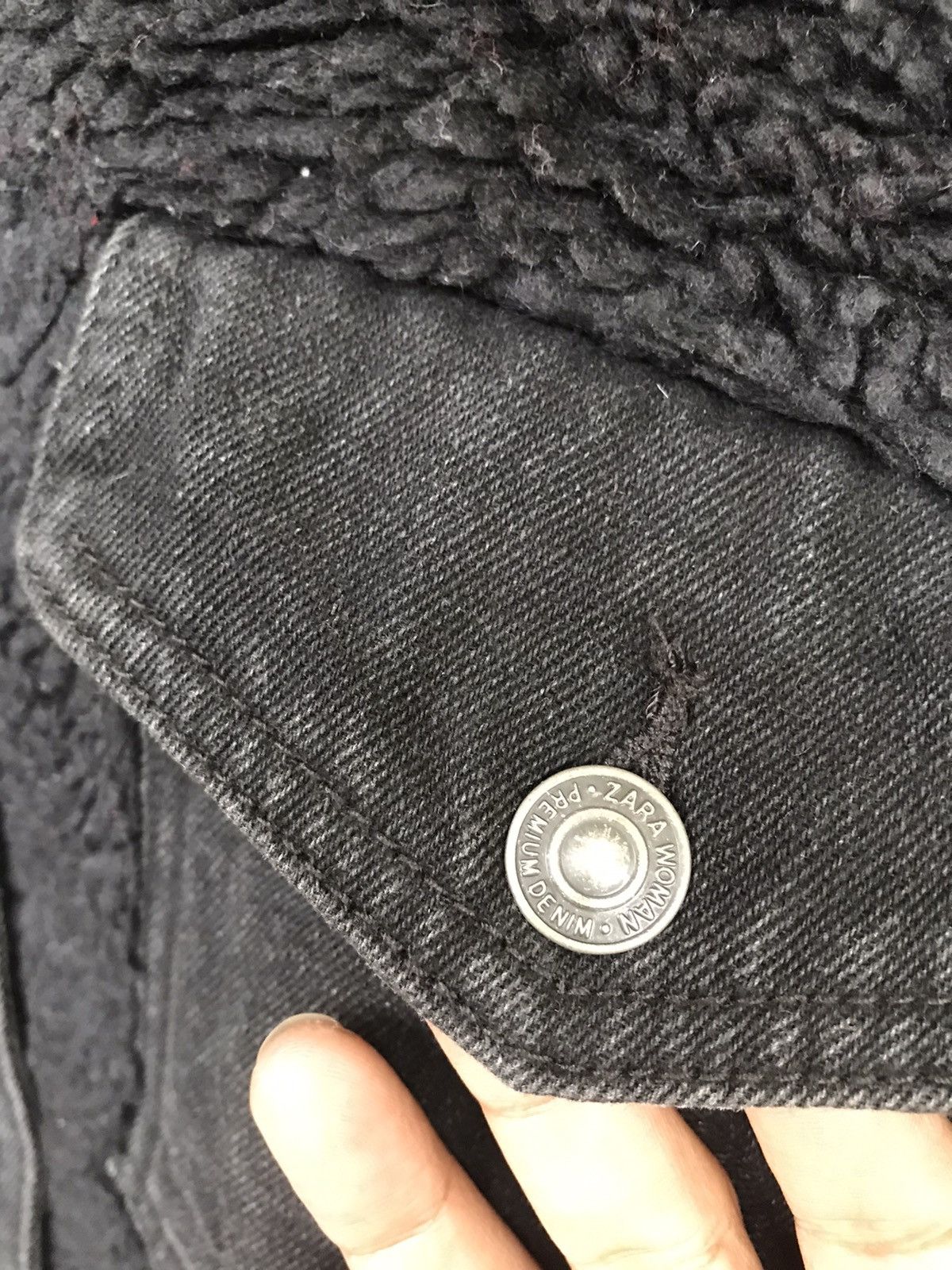 Zara 💥Zara Sherpa Fleece Denim Jacket Size M / US 6-8 / IT 42-44 - 8 Thumbnail