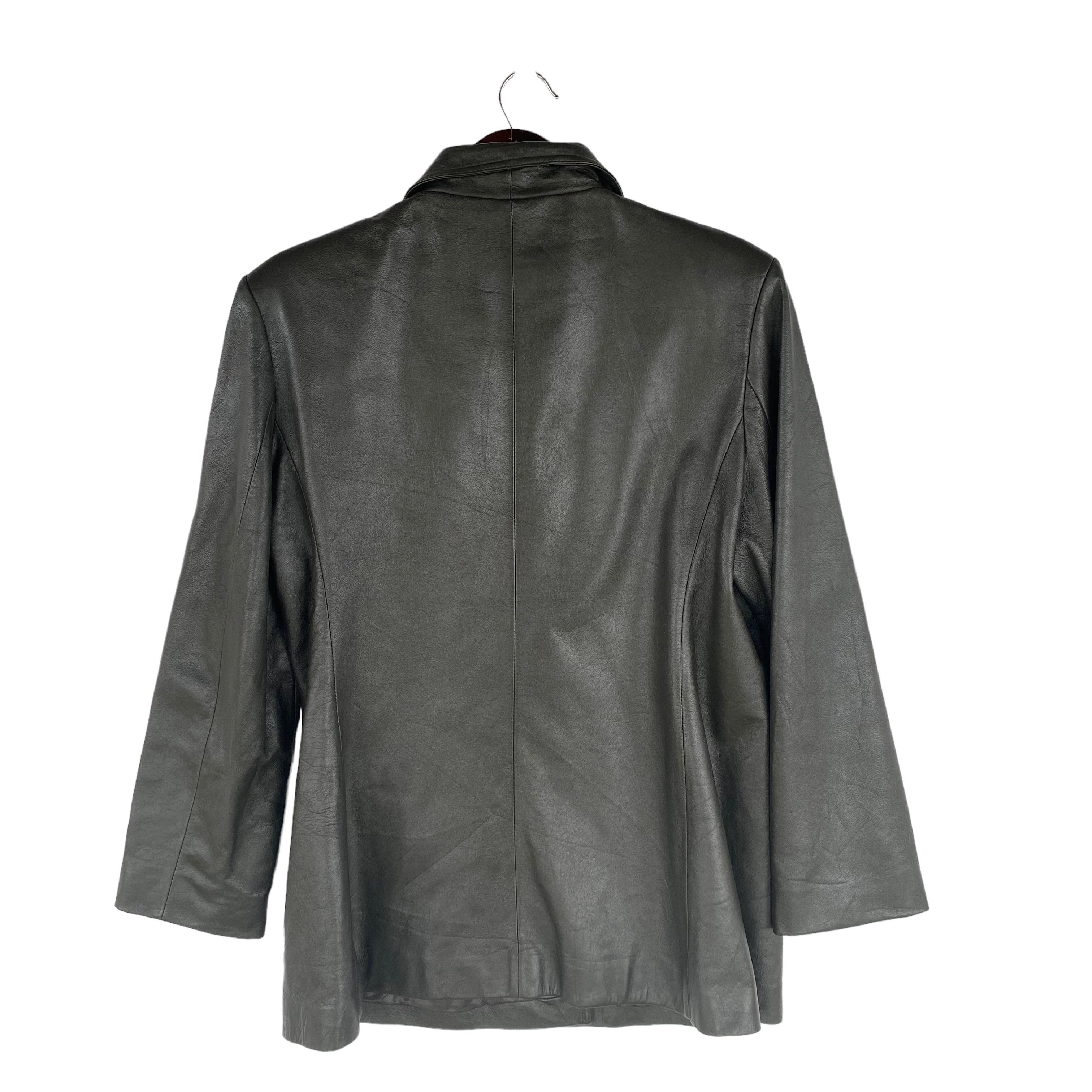 Other LEATHER Blazer Jacket coat Size US M / EU 48-50 / 2 - 2 Thumbnail