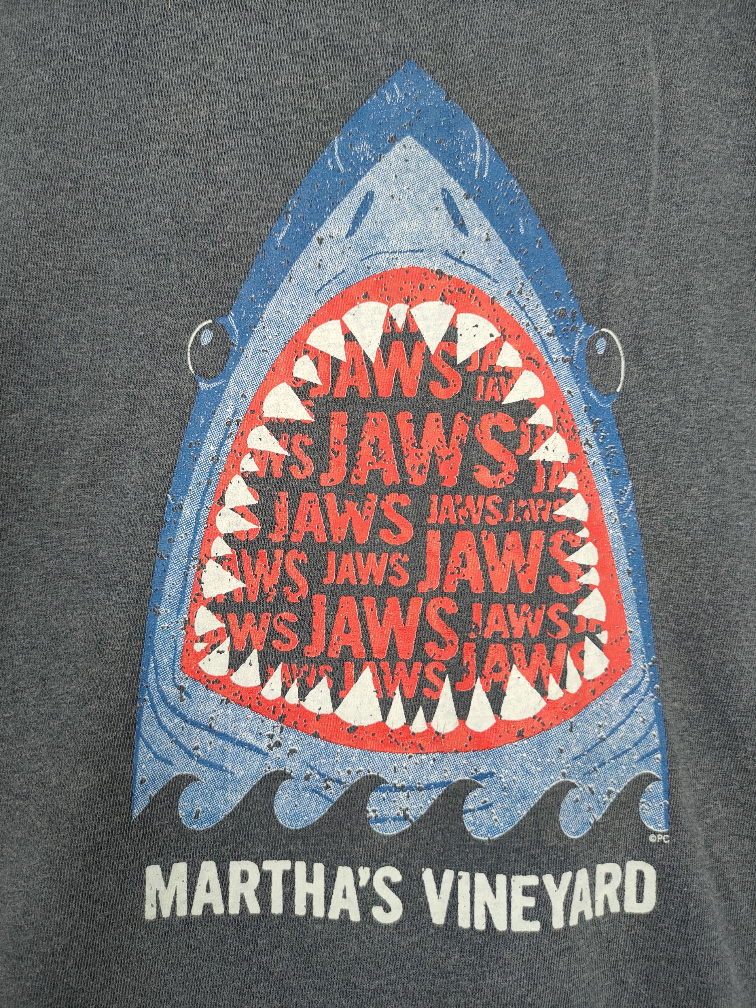 Vintage DLL Martha's Vine Yard Jaws big logo movie vintage tee #998 Size US M / EU 48-50 / 2 - 5 Thumbnail