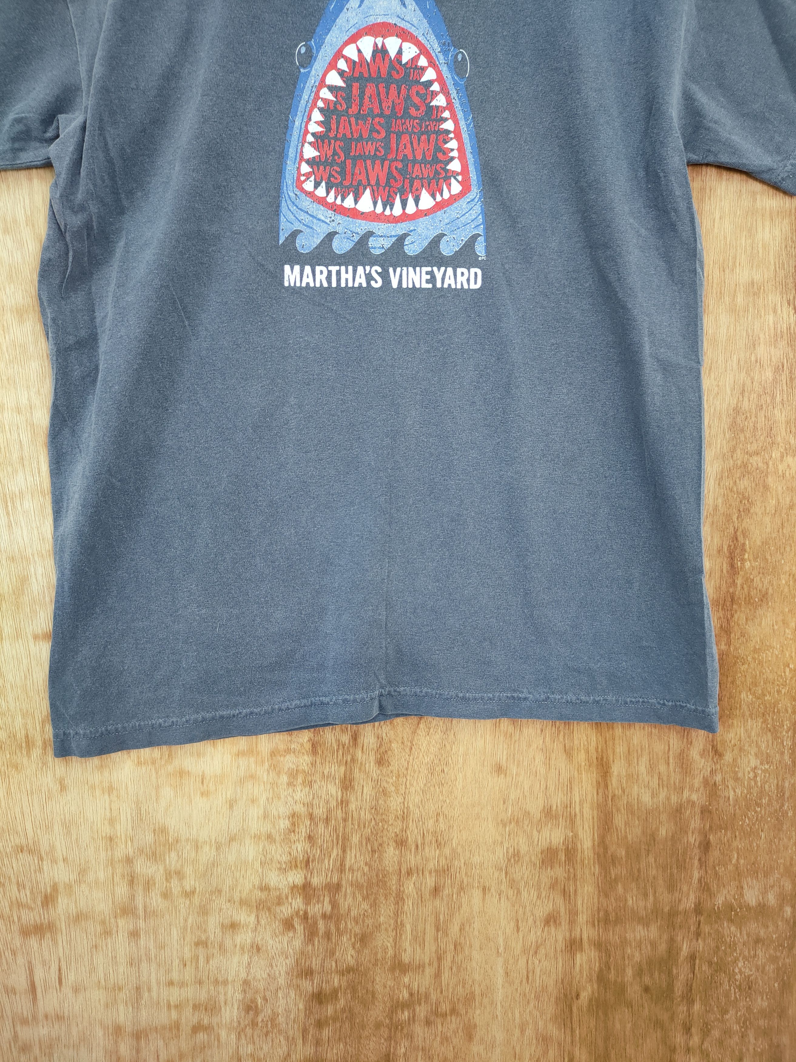 Vintage DLL Martha's Vine Yard Jaws big logo movie vintage tee #998 Size US M / EU 48-50 / 2 - 3 Thumbnail