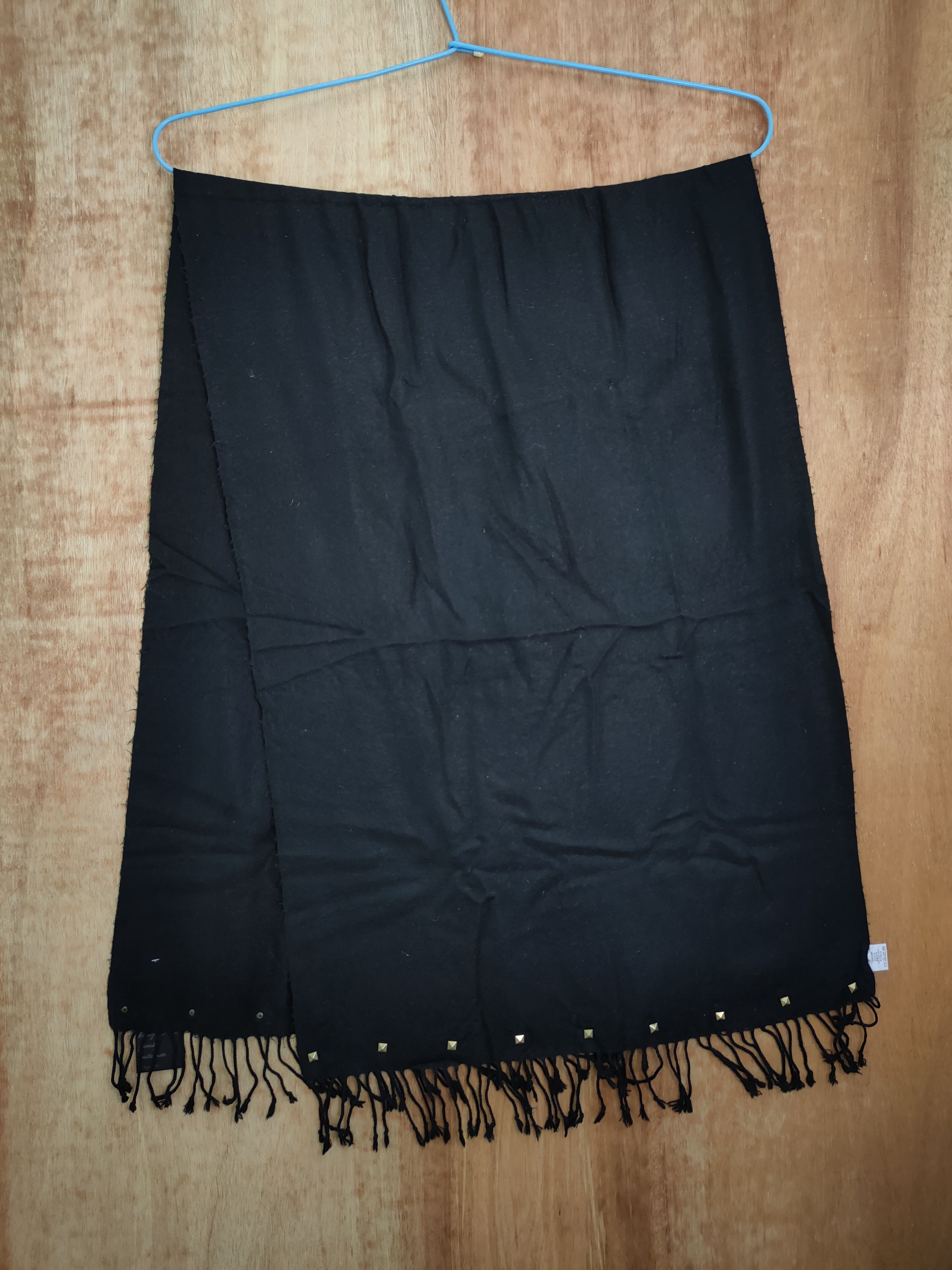 Japanese Brand japan seditionaries black mufflers scarves #m28 DL Size ONE SIZE - 1 Thumbnail