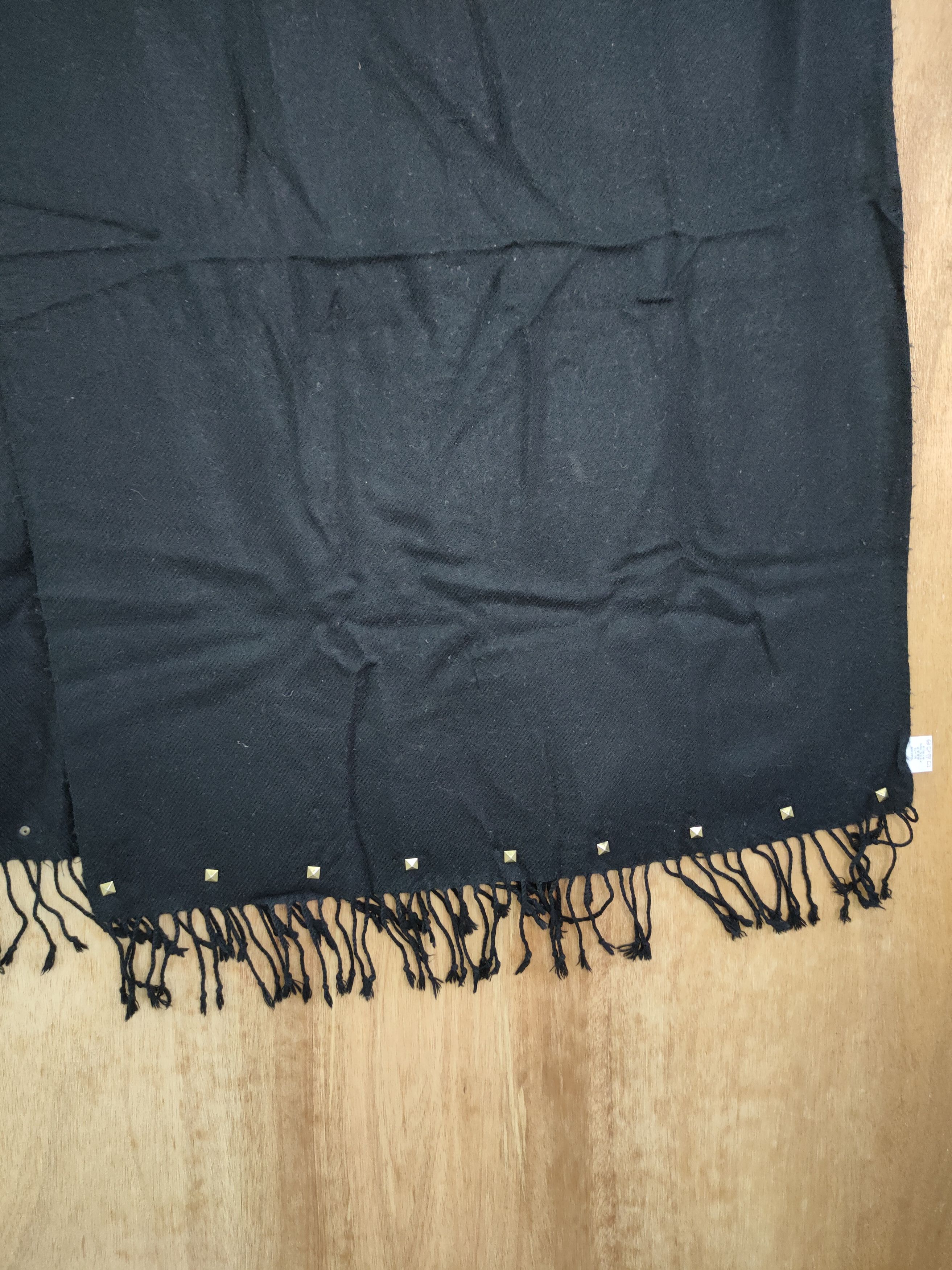 Japanese Brand japan seditionaries black mufflers scarves #m28 DL Size ONE SIZE - 2 Thumbnail