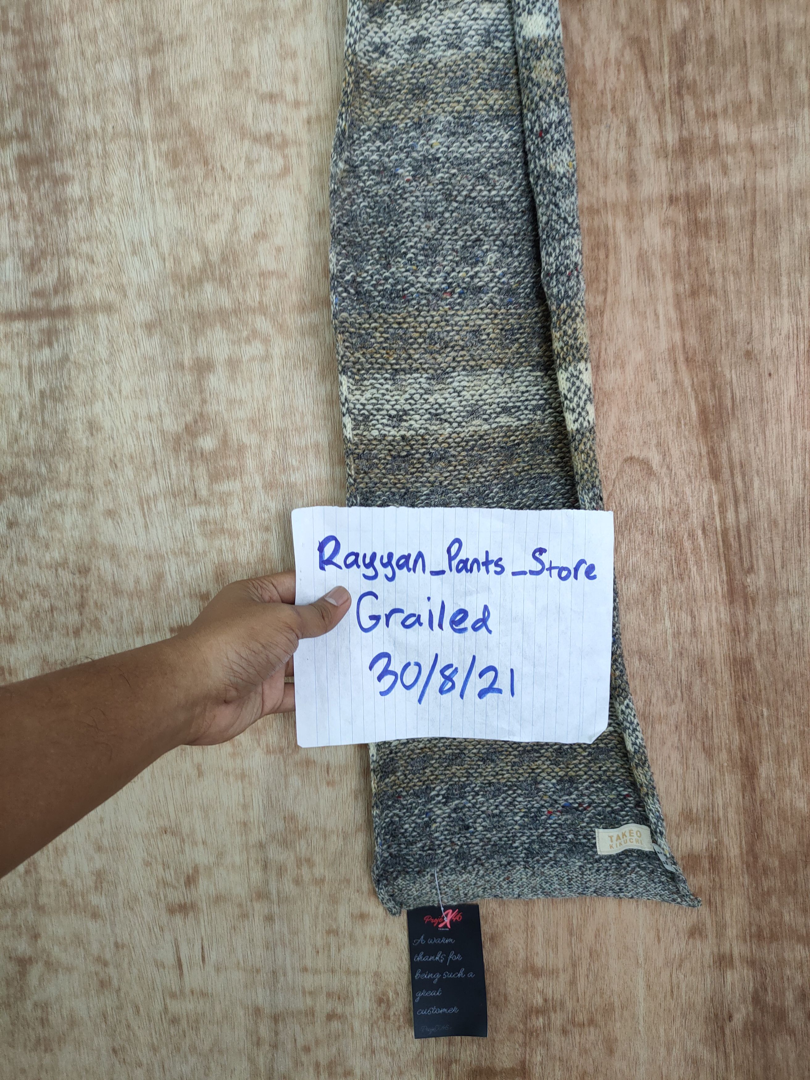 Japanese Brand × Takeo Kikuchi Takeo Kikuchi checkered scarves muffler japan #m27 DL Size ONE SIZE - 8 Thumbnail