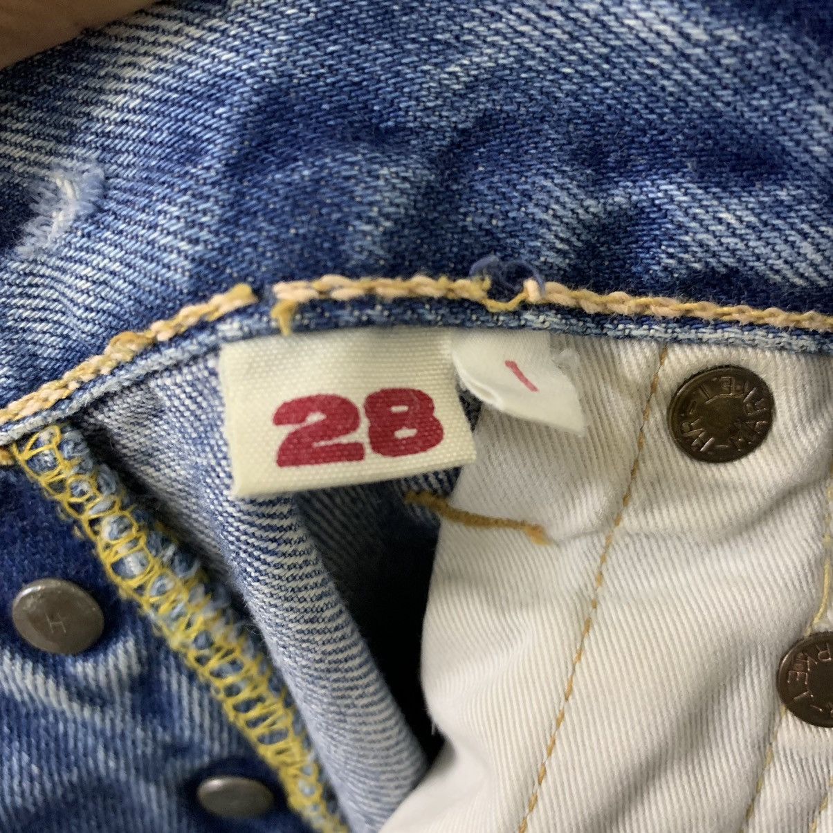 HOLLYWOOD RANCH MARKET × Vintage BLUE BLUE X HR MARKET BY SEILIN & CO Size US 28 / EU 44 - 11 Thumbnail