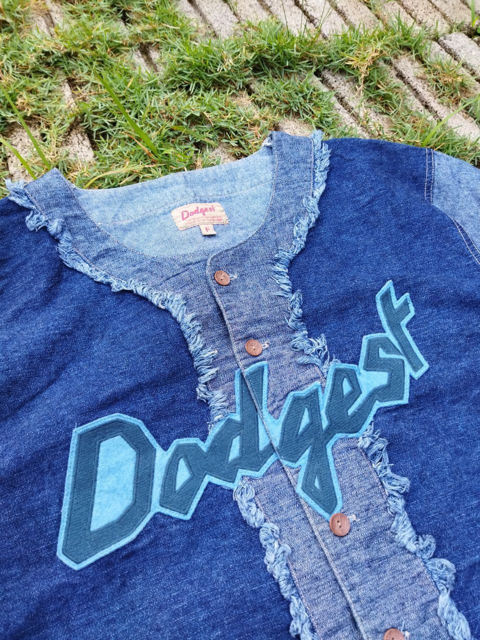 Japanese Brand Japanese Dodgest Baseball Denim Shirt Size US XL / EU 56 / 4 - 4 Thumbnail