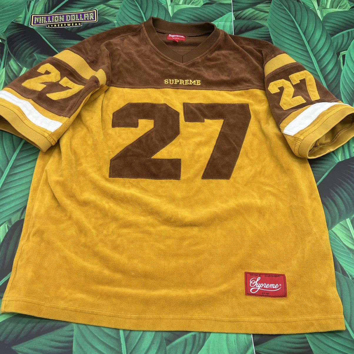 Supreme Velour football jersey Size US M / EU 48-50 / 2 - 2 Thumbnail