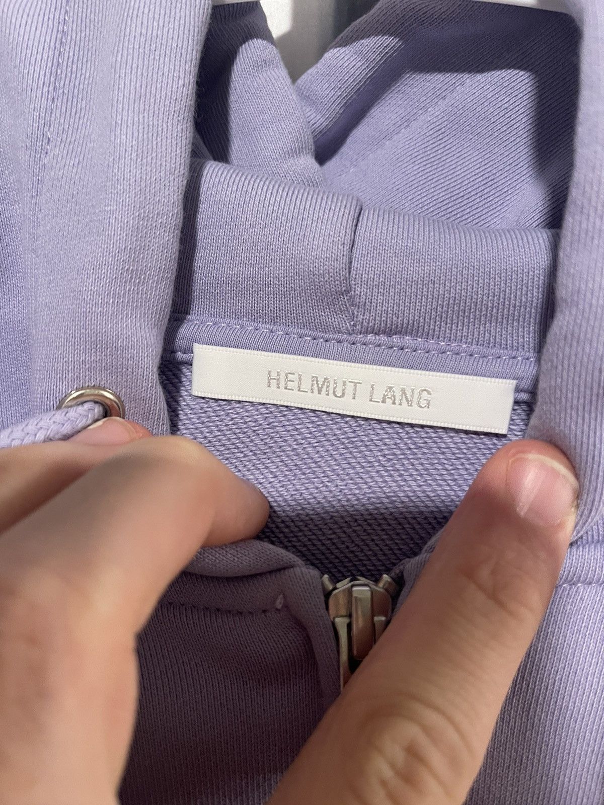 Helmut Lang Purple Helmut Lang Zip-Up Hoodie Size US L / EU 52-54 / 3 - 3 Thumbnail