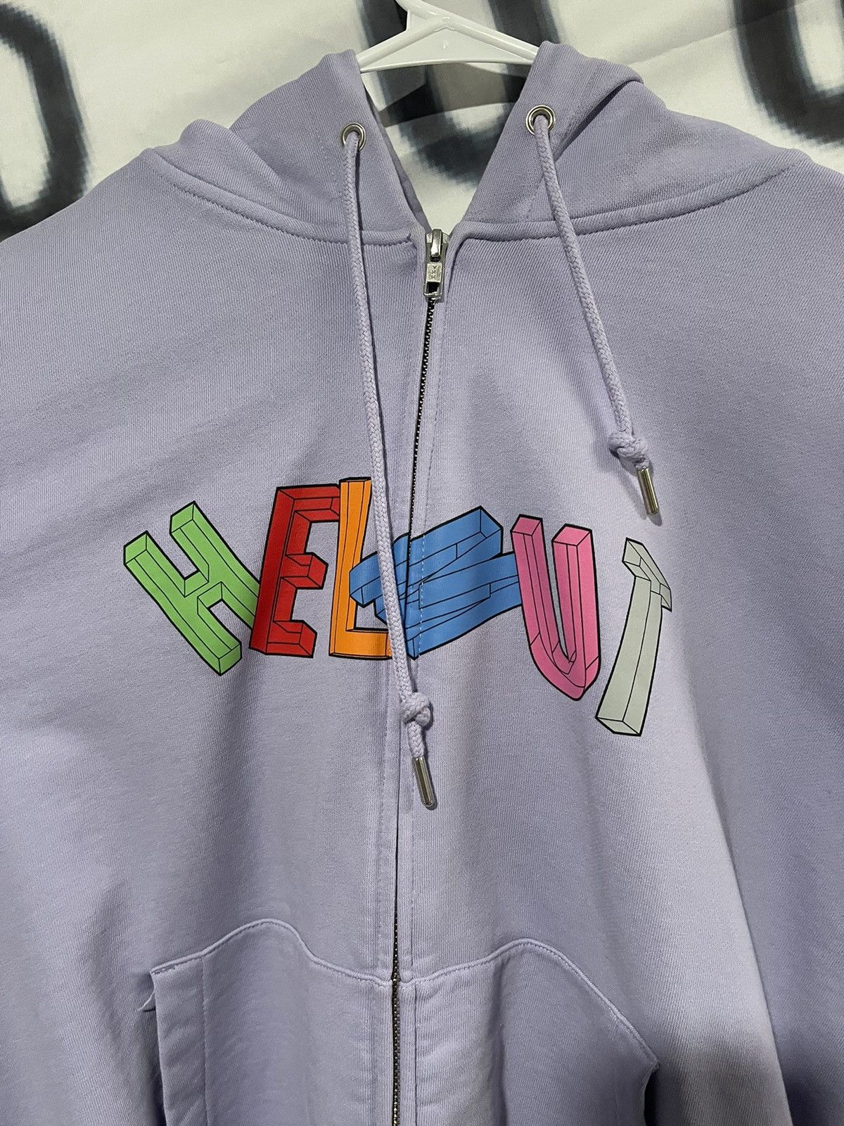 Helmut Lang Purple Helmut Lang Zip-Up Hoodie Size US L / EU 52-54 / 3 - 1 Thumbnail