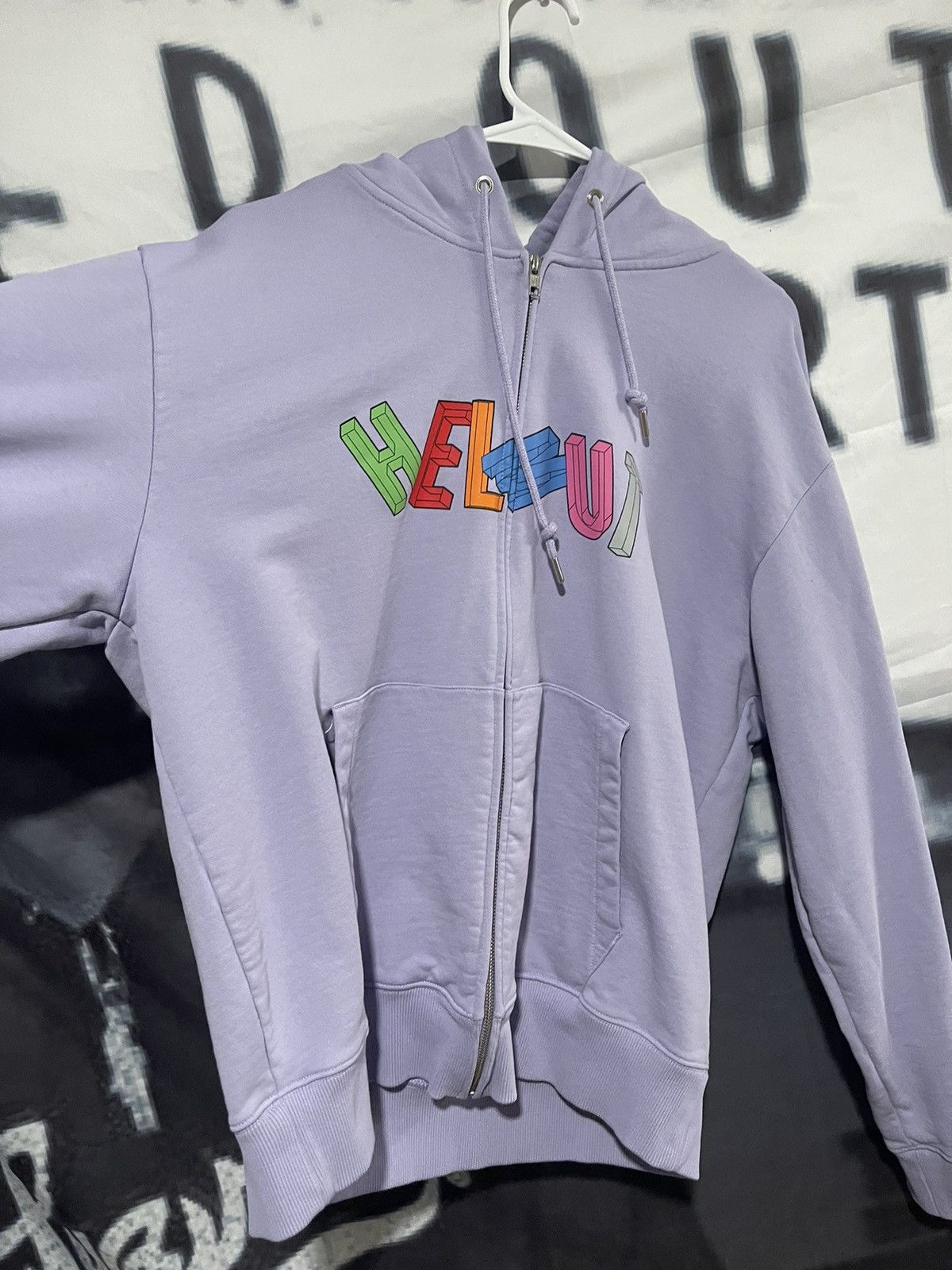 Helmut Lang Purple Helmut Lang Zip-Up Hoodie Size US L / EU 52-54 / 3 - 2 Thumbnail