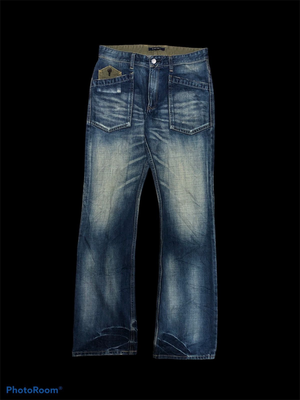 Paul Smith × R.Newbold WASHED⚡️⚡️R.NEWBOLD BUCKLE BACK BAKERPANTS DENIM Size US 31 - 1 Thumbnail
