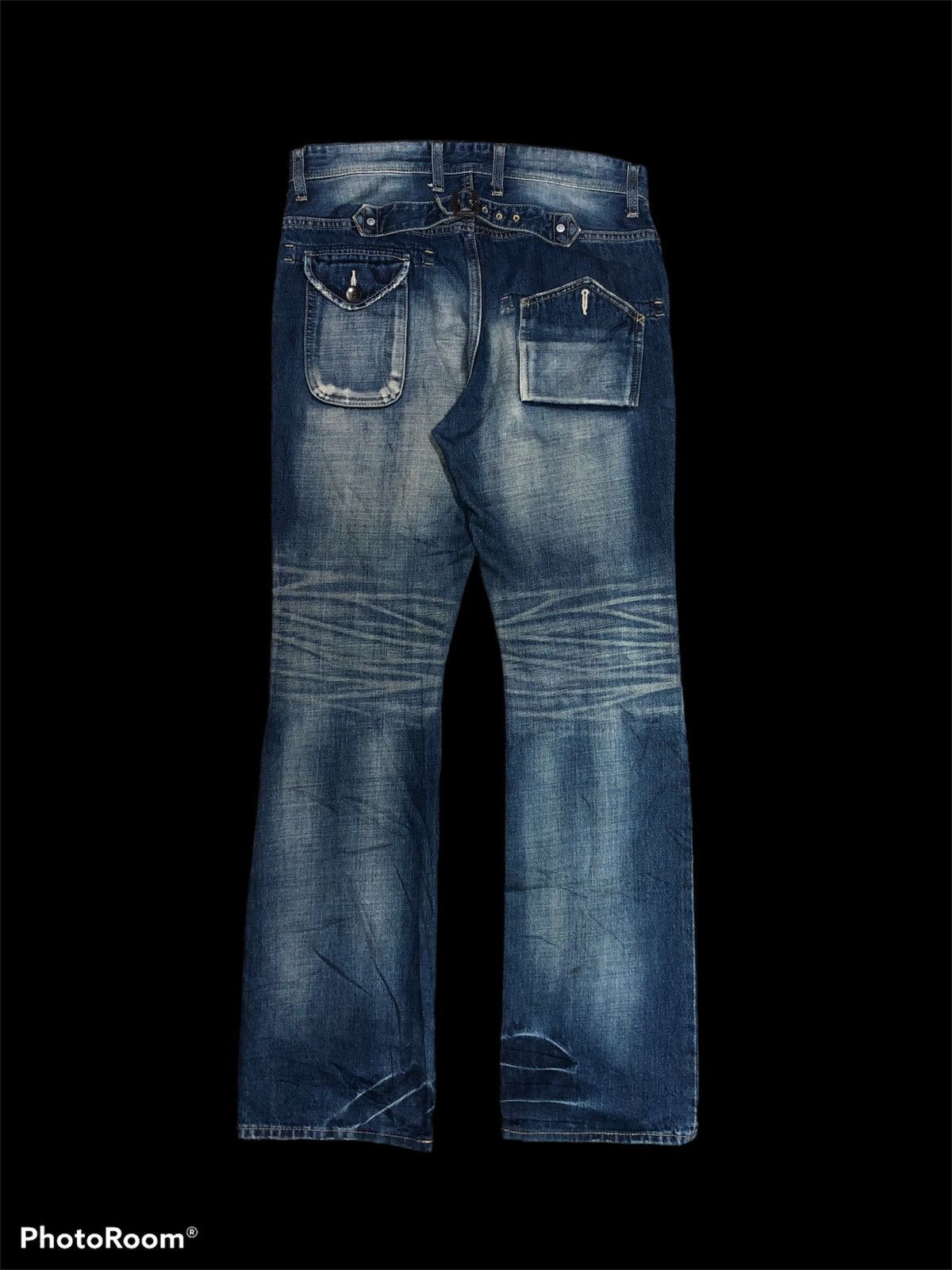 Paul Smith × R.Newbold WASHED⚡️⚡️R.NEWBOLD BUCKLE BACK BAKERPANTS DENIM Size US 31 - 2 Thumbnail