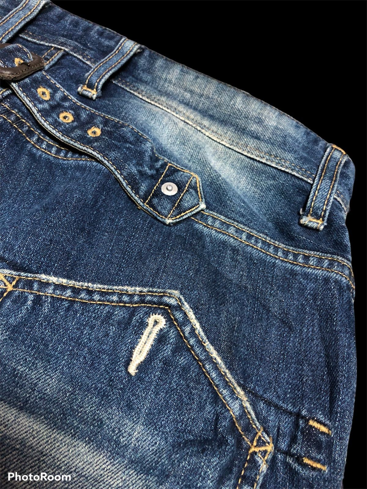 Paul Smith × R.Newbold WASHED⚡️⚡️R.NEWBOLD BUCKLE BACK BAKERPANTS DENIM Size US 31 - 3 Thumbnail