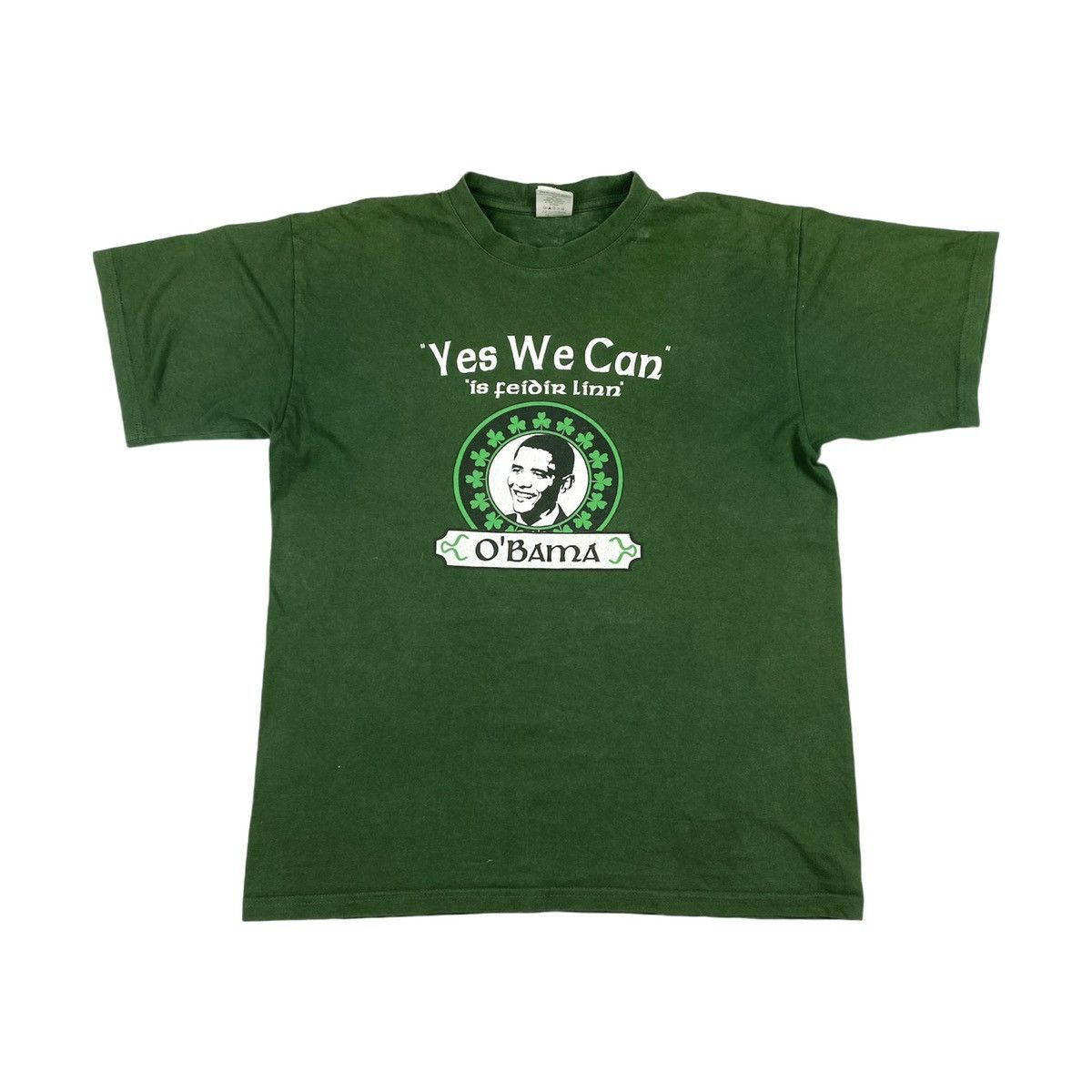 Rap Tees 2008 Vintage Obama T Shirt Yes We Can Weed Band Tee Size US S / EU 44-46 / 1 - 1 Thumbnail