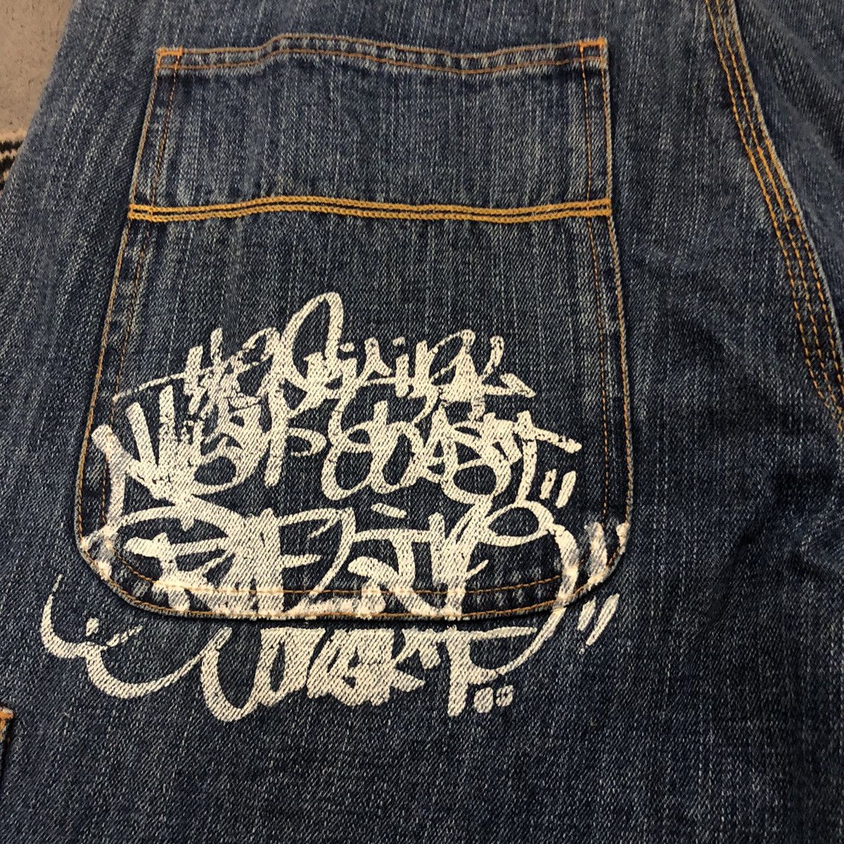 JNCO Vintage Conart Double Knee hip hop loose jeans mudwash jeans Size US 34 / EU 50 - 11 Thumbnail