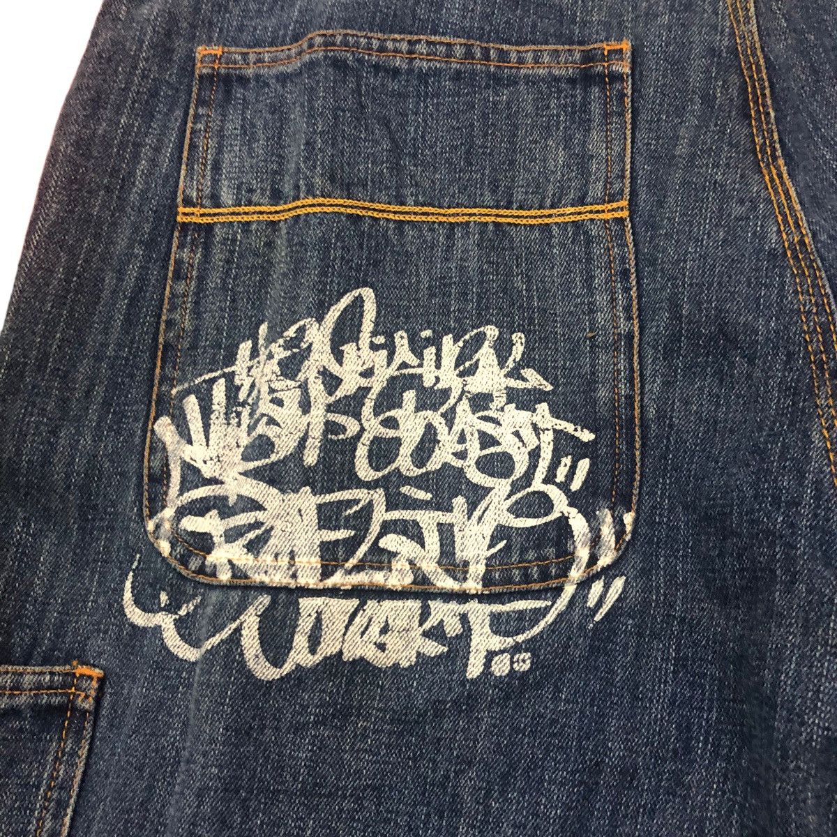 JNCO Vintage Conart Double Knee hip hop loose jeans mudwash jeans Size US 34 / EU 50 - 6 Thumbnail