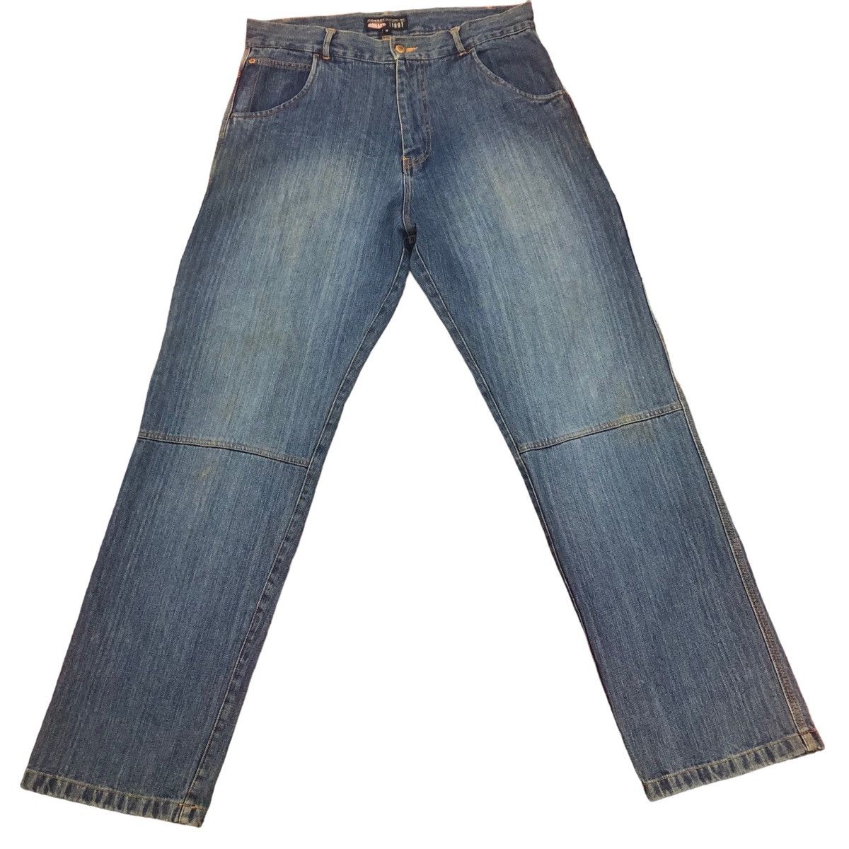 JNCO Vintage Conart Double Knee hip hop loose jeans mudwash jeans Size US 34 / EU 50 - 2 Thumbnail