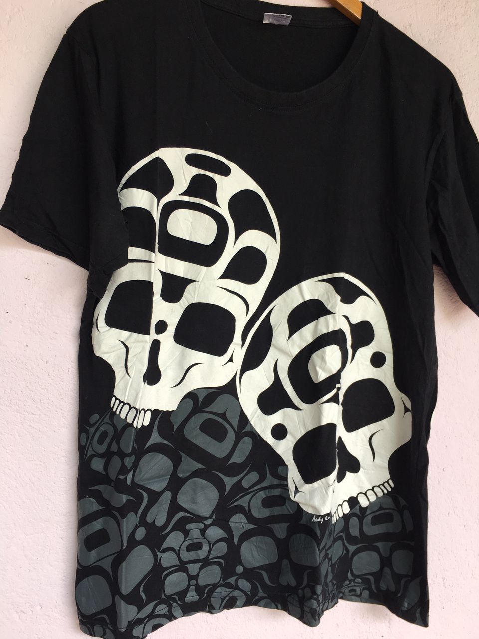 Other Art Andy Everson Skull black shirt Size US L / EU 52-54 / 3 - 4 Thumbnail