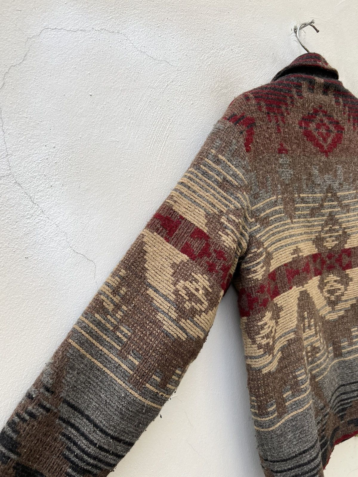 Vintage × Woolrich Woolen Mills Vintage 90s Woolrich Sherpa Lined Navajo Wool Jacket Winter Size US M / EU 48-50 / 2 - 17 Thumbnail