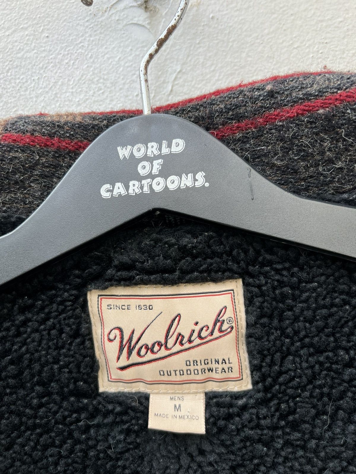 Vintage × Woolrich Woolen Mills Vintage 90s Woolrich Sherpa Lined Navajo Wool Jacket Winter Size US M / EU 48-50 / 2 - 20 Thumbnail