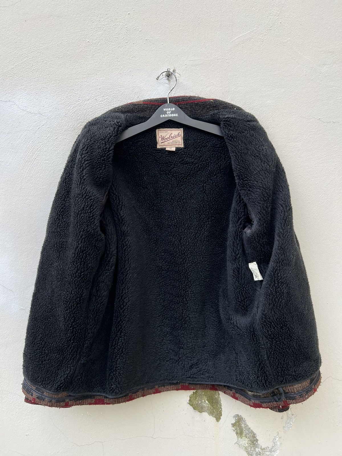 Vintage × Woolrich Woolen Mills Vintage 90s Woolrich Sherpa Lined Navajo Wool Jacket Winter Size US M / EU 48-50 / 2 - 18 Thumbnail