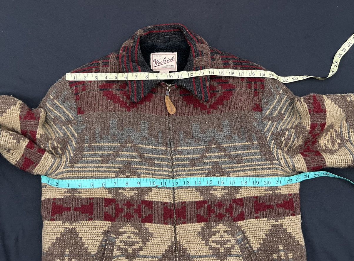 Vintage × Woolrich Woolen Mills Vintage 90s Woolrich Sherpa Lined Navajo Wool Jacket Winter Size US M / EU 48-50 / 2 - 2 Thumbnail