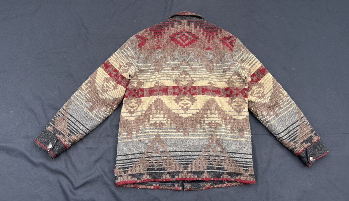 Vintage × Woolrich Woolen Mills Vintage 90s Woolrich Sherpa Lined Navajo Wool Jacket Winter Size US M / EU 48-50 / 2 - 4 Thumbnail