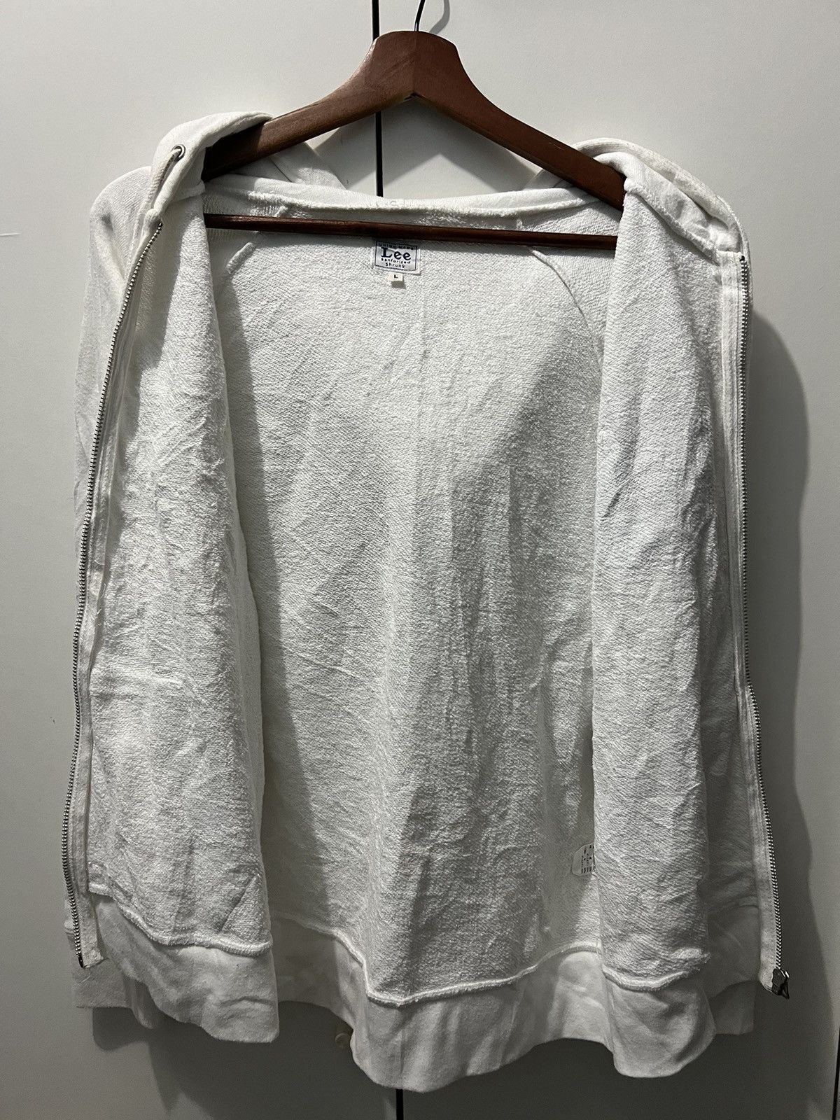 Lee Vintage Lee Sanforized Shrunk Denim Hoodie/Sweater Size US L / EU 52-54 / 3 - 11 Thumbnail