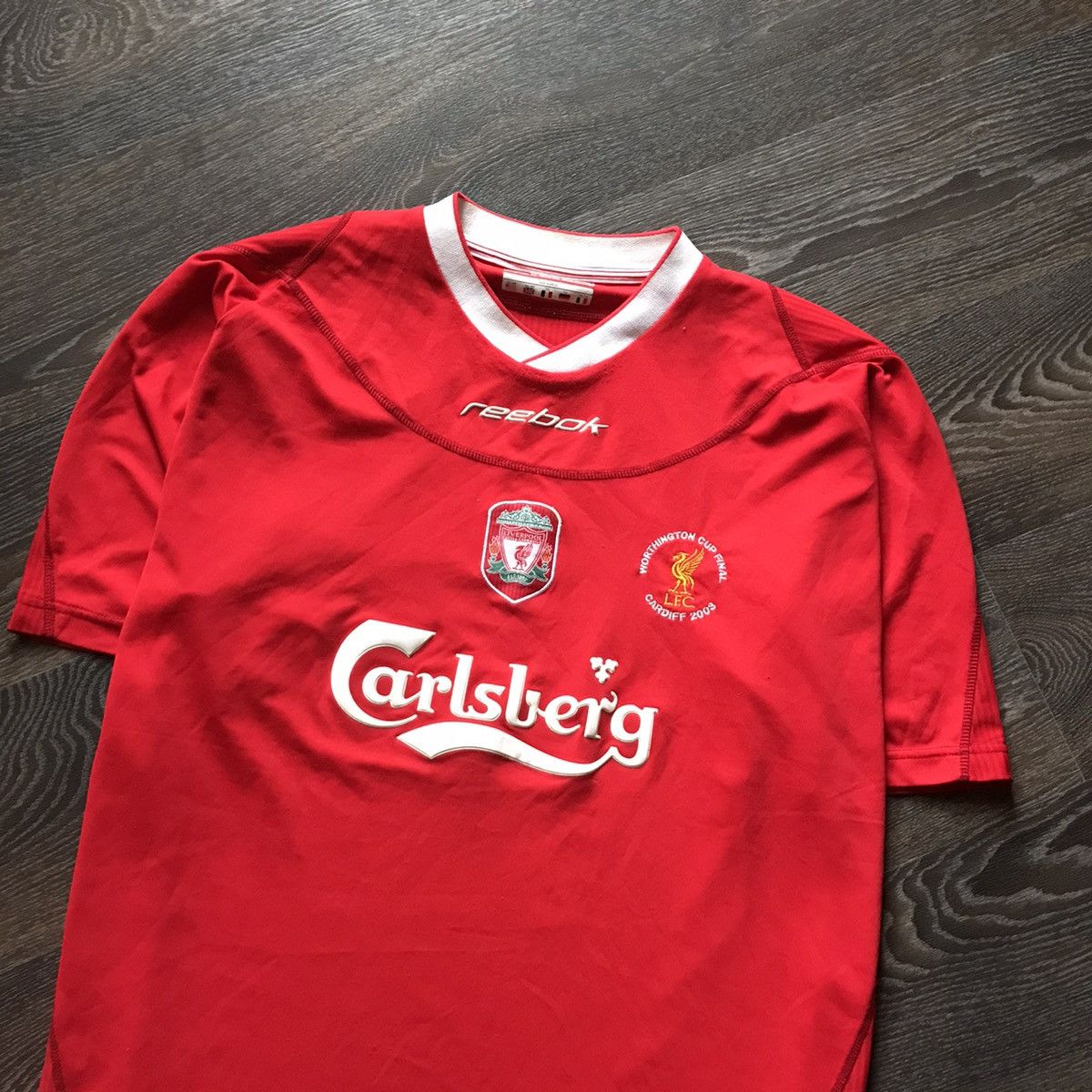 Reebok × Vintage 2000s Vintage Liverpool FC Reebok Carlsberg Soccer Jersey 02 Size US XXL / EU 58 / 5 - 2 Thumbnail