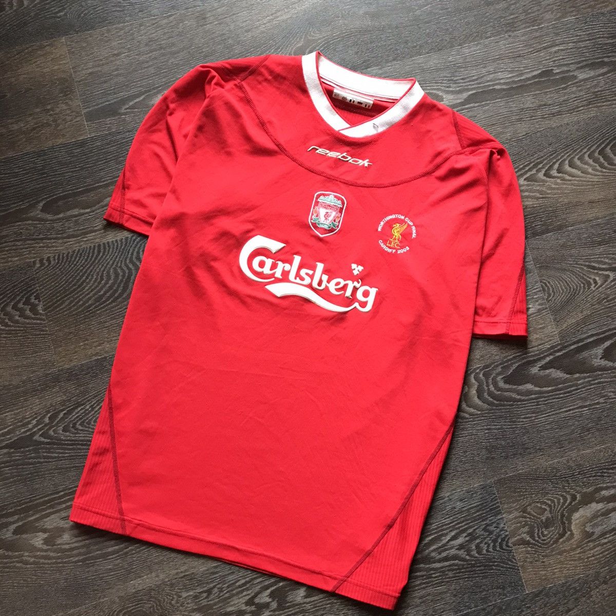 Reebok × Vintage 2000s Vintage Liverpool FC Reebok Carlsberg Soccer Jersey 02 Size US XXL / EU 58 / 5 - 1 Thumbnail