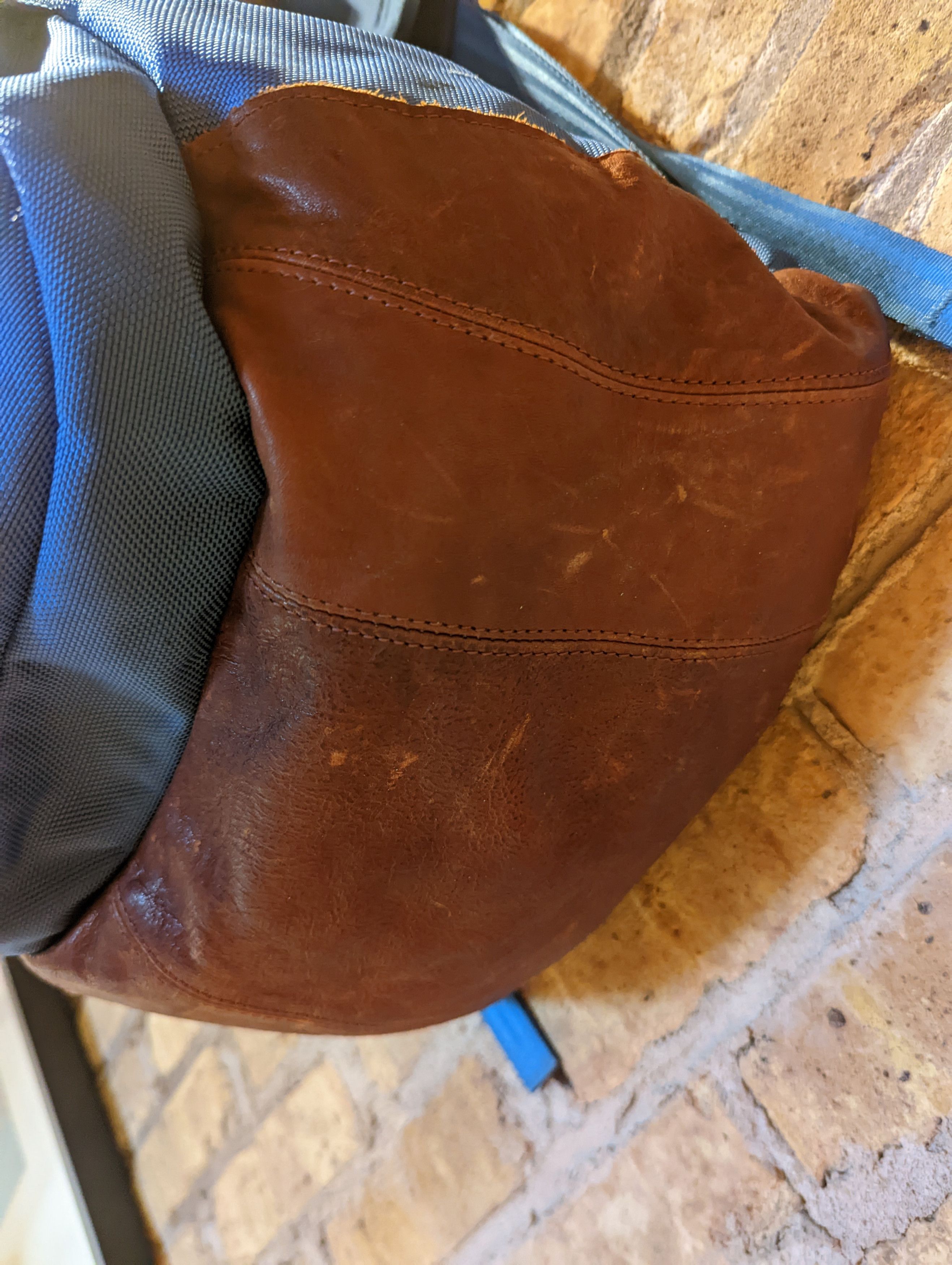 Visvim Visvim Ballistic 22L Backpack Cordura Blue Brown Leather Size ONE SIZE - 7 Thumbnail
