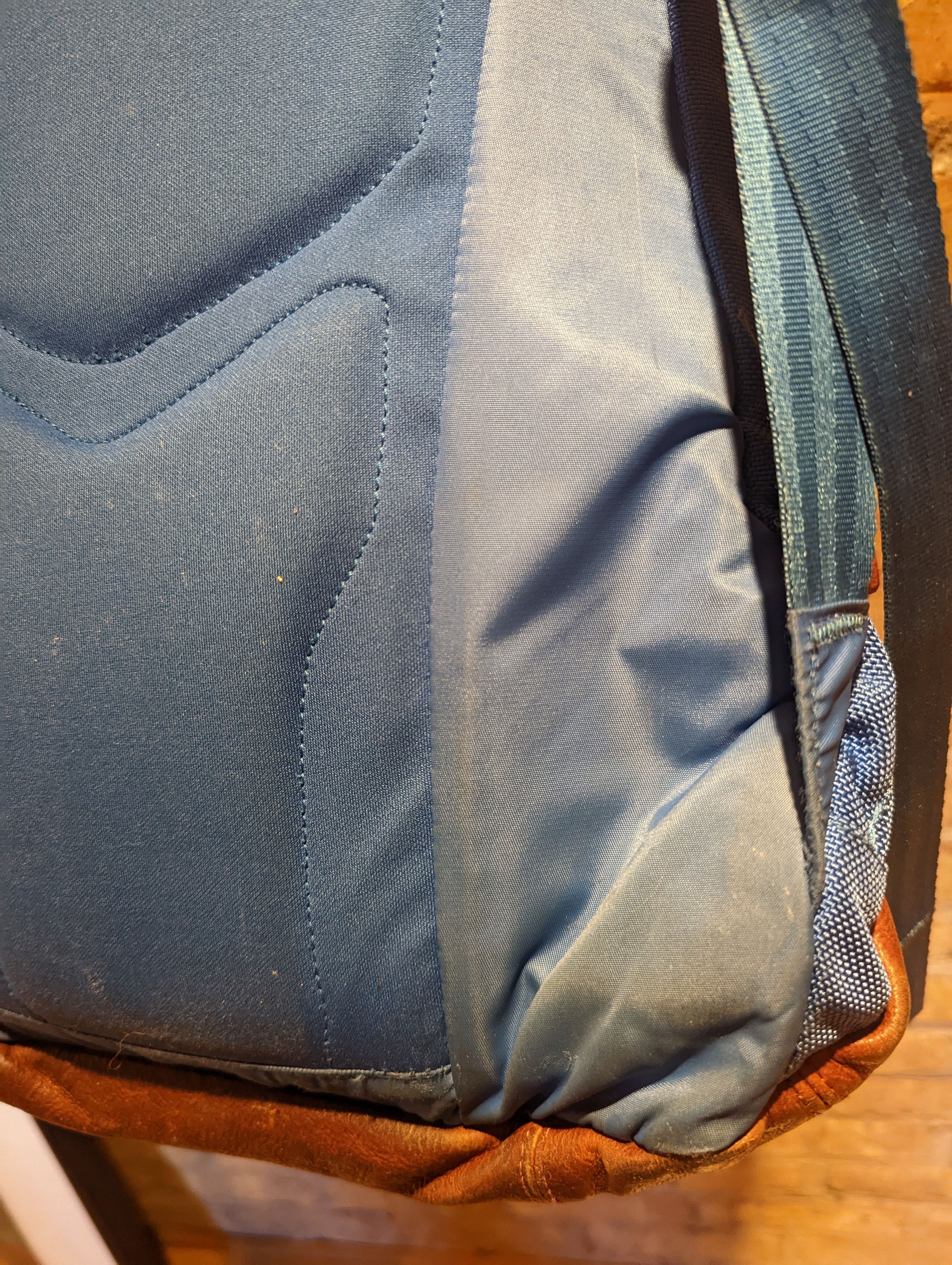Visvim Visvim Ballistic 22L Backpack Cordura Blue Brown Leather Size ONE SIZE - 19 Thumbnail