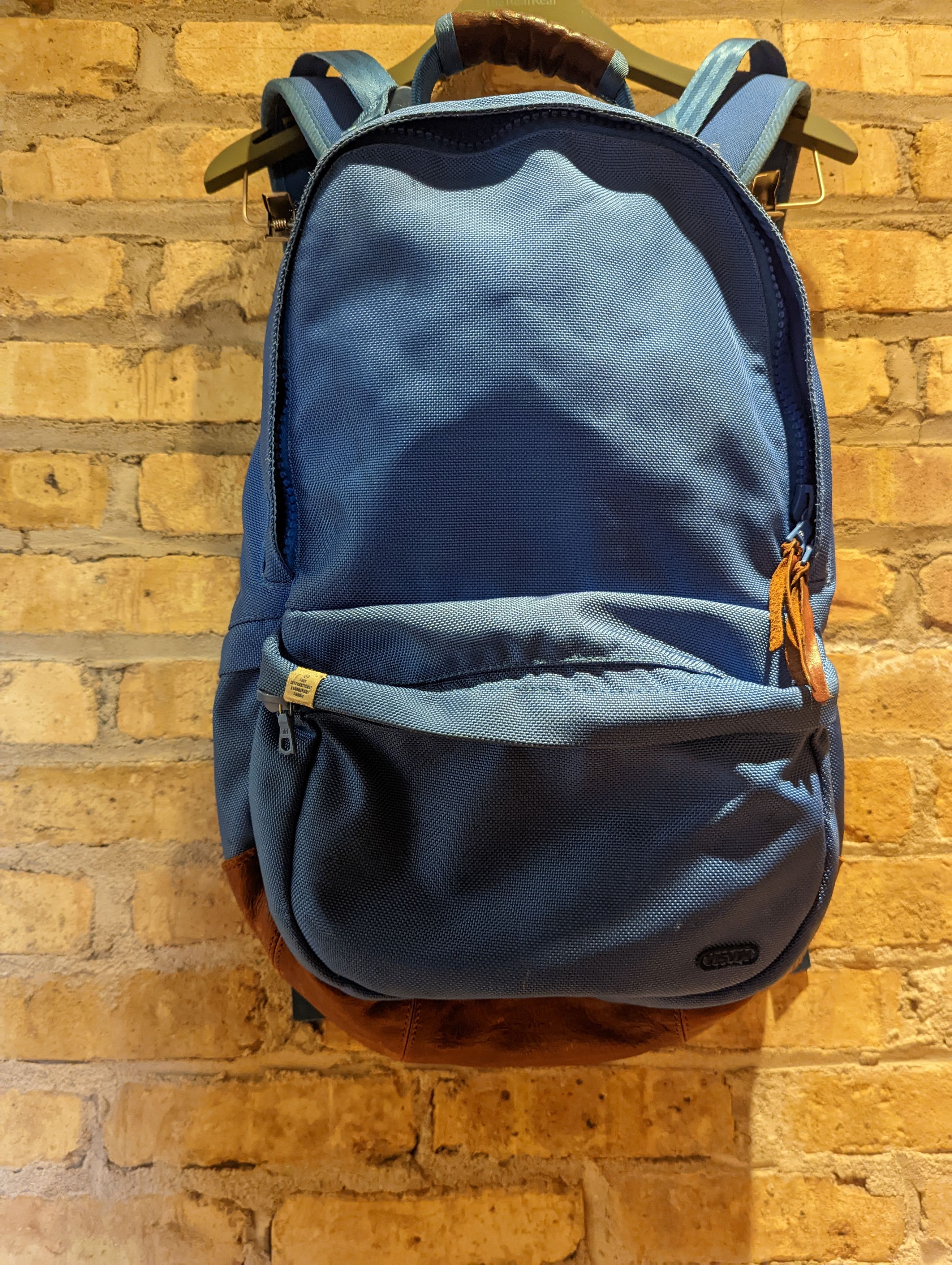 Visvim Visvim Ballistic 22L Backpack Cordura Blue Brown Leather Size ONE SIZE - 15 Thumbnail
