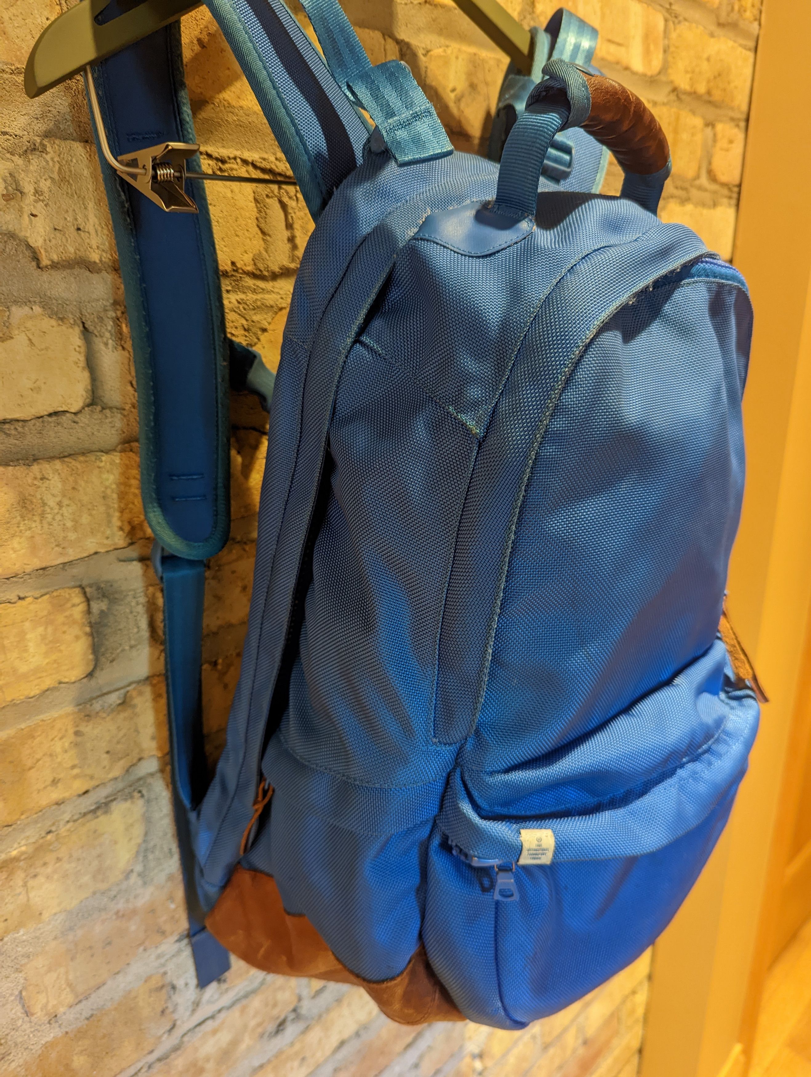 Visvim Visvim Ballistic 22L Backpack Cordura Blue Brown Leather Size ONE SIZE - 11 Thumbnail