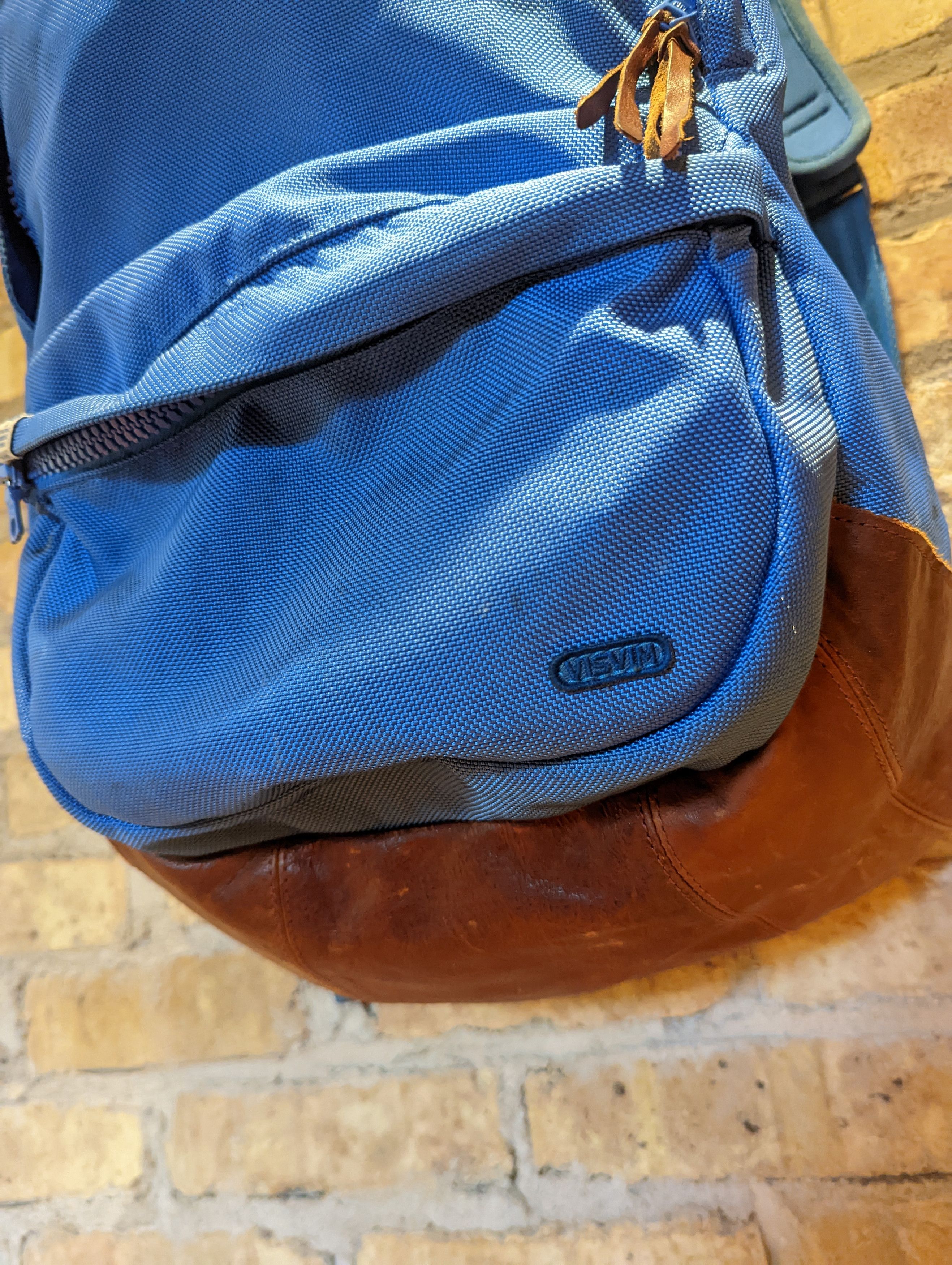 Visvim Visvim Ballistic 22L Backpack Cordura Blue Brown Leather Size ONE SIZE - 6 Thumbnail