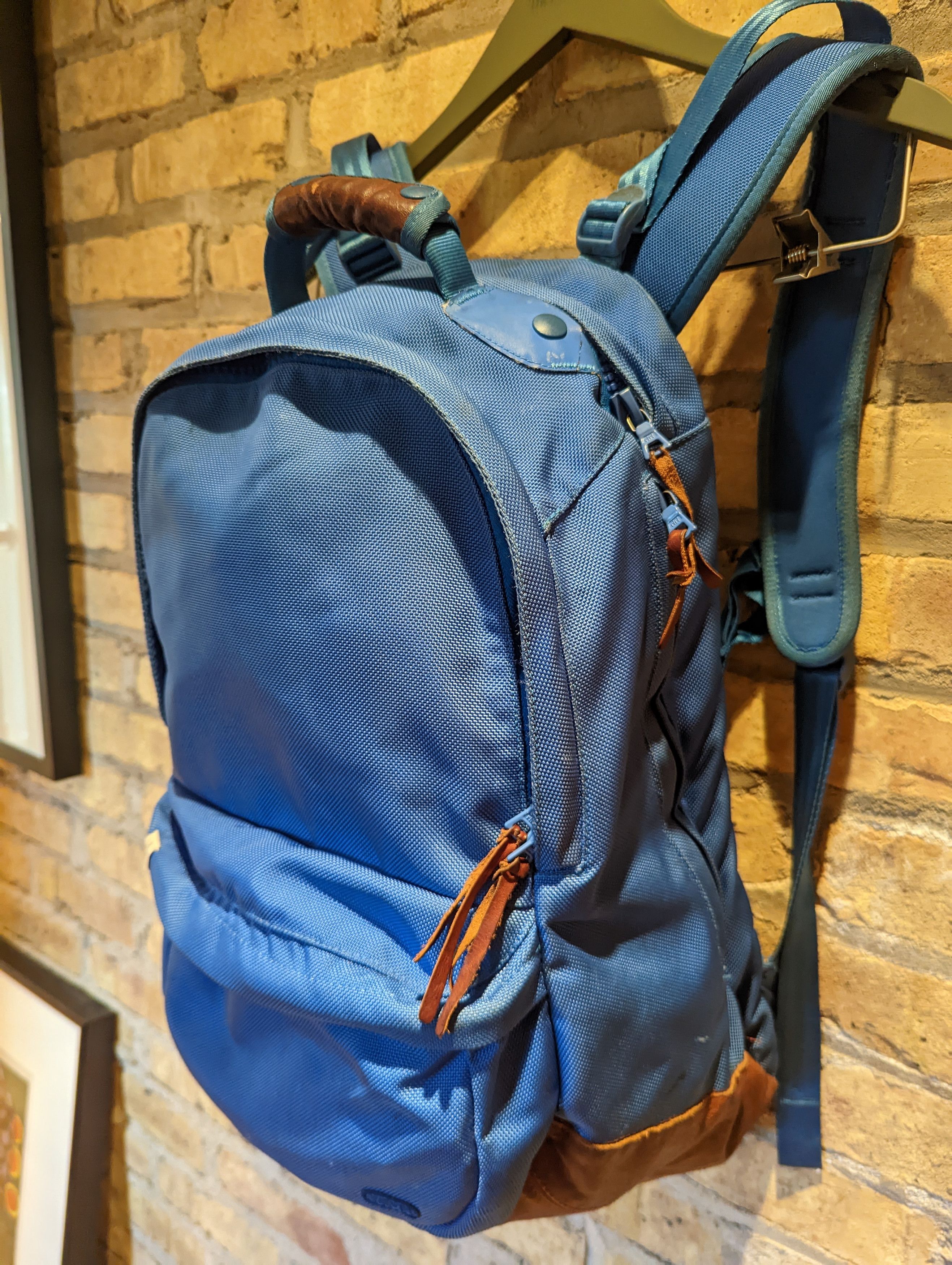 Visvim Visvim Ballistic 22L Backpack Cordura Blue Brown Leather Size ONE SIZE - 14 Thumbnail