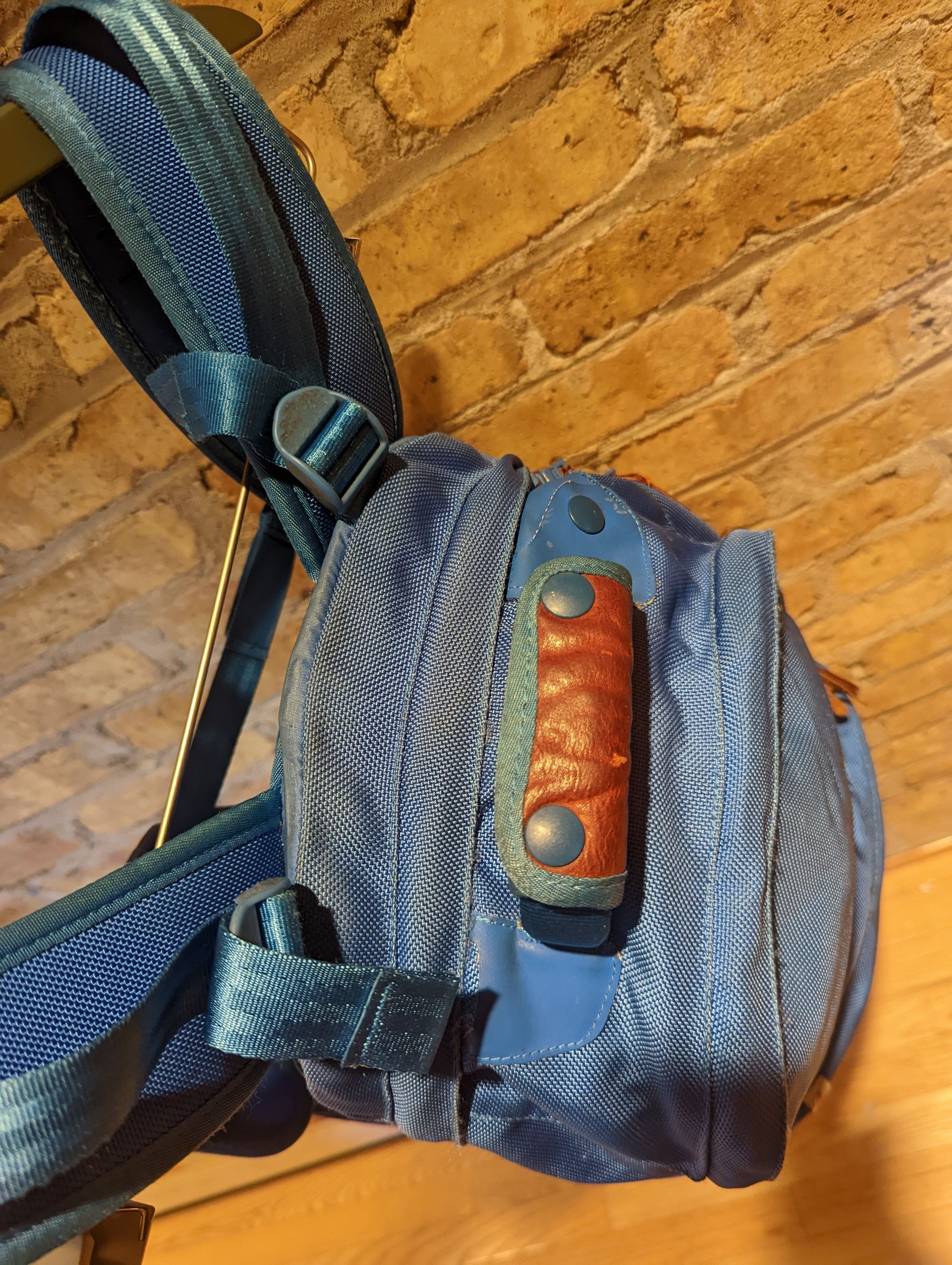 Visvim Visvim Ballistic 22L Backpack Cordura Blue Brown Leather Size ONE SIZE - 23 Thumbnail