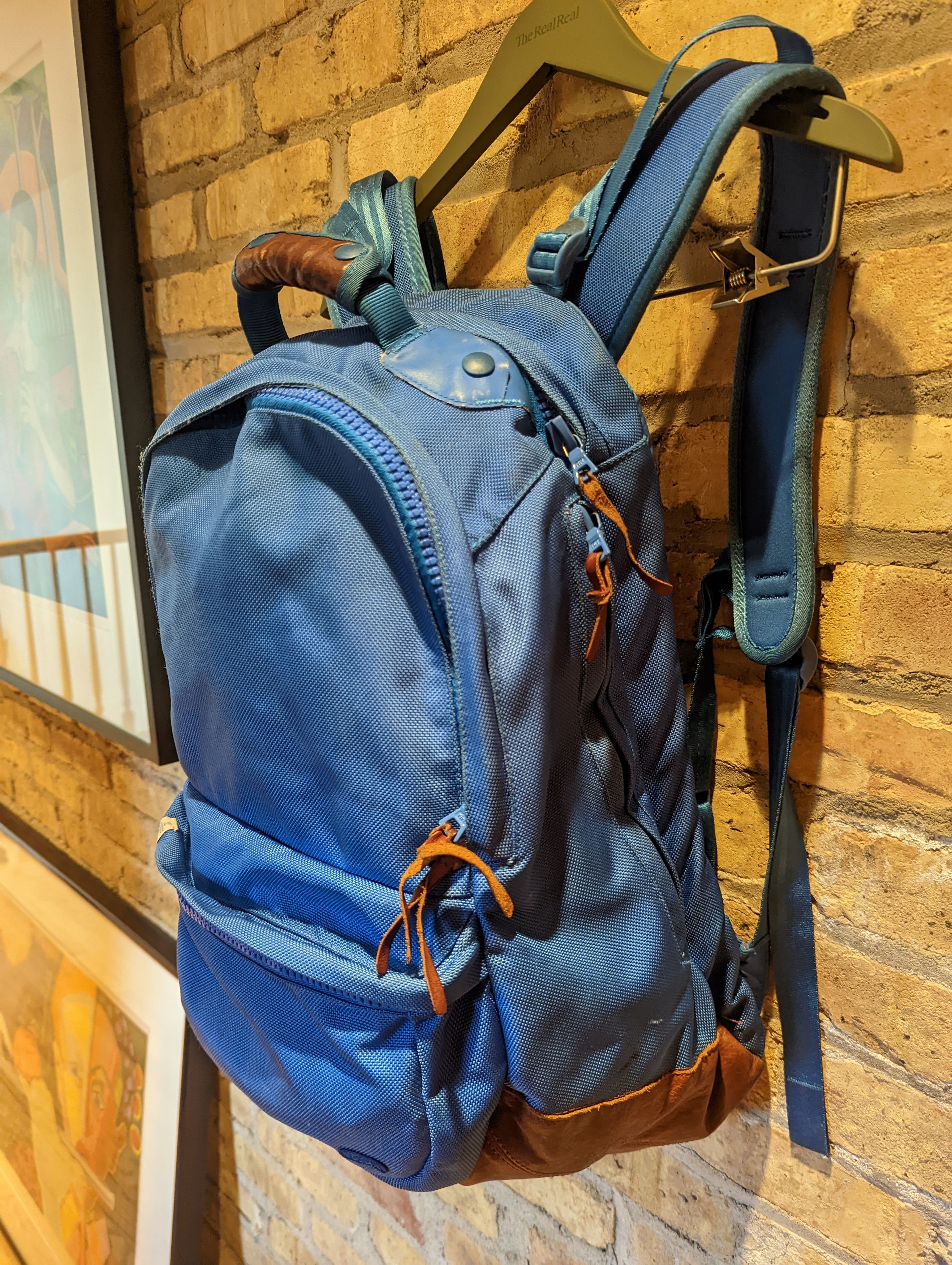 Visvim Visvim Ballistic 22L Backpack Cordura Blue Brown Leather Size ONE SIZE - 3 Thumbnail