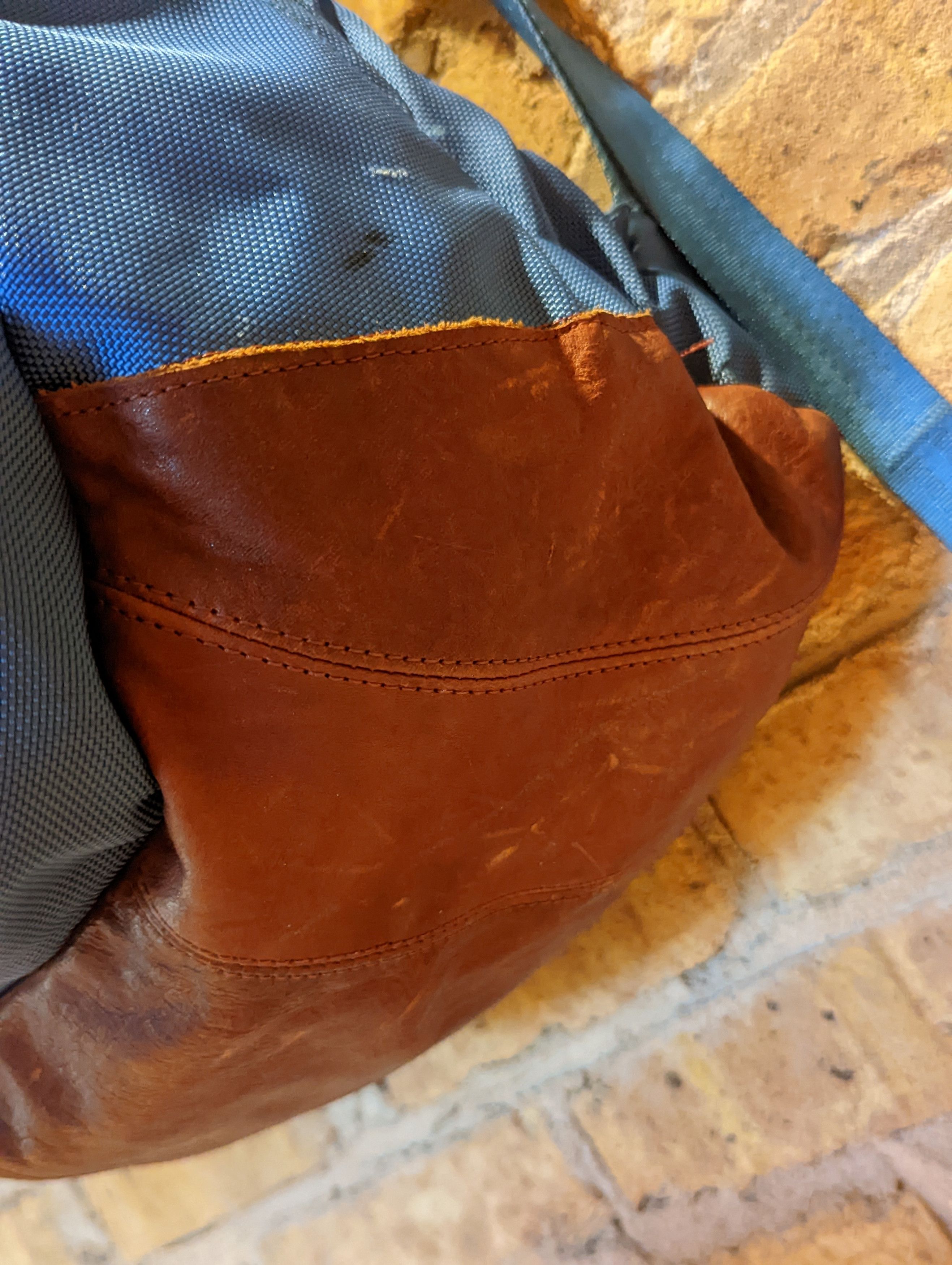 Visvim Visvim Ballistic 22L Backpack Cordura Blue Brown Leather Size ONE SIZE - 8 Thumbnail