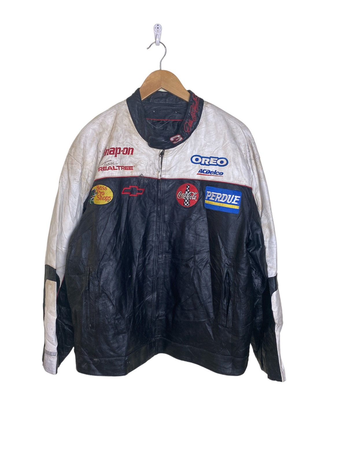 Chase Authentics Dale Earnhardt Jr Budweiser Leather Jacket XL Nascar VTG 2000’s store