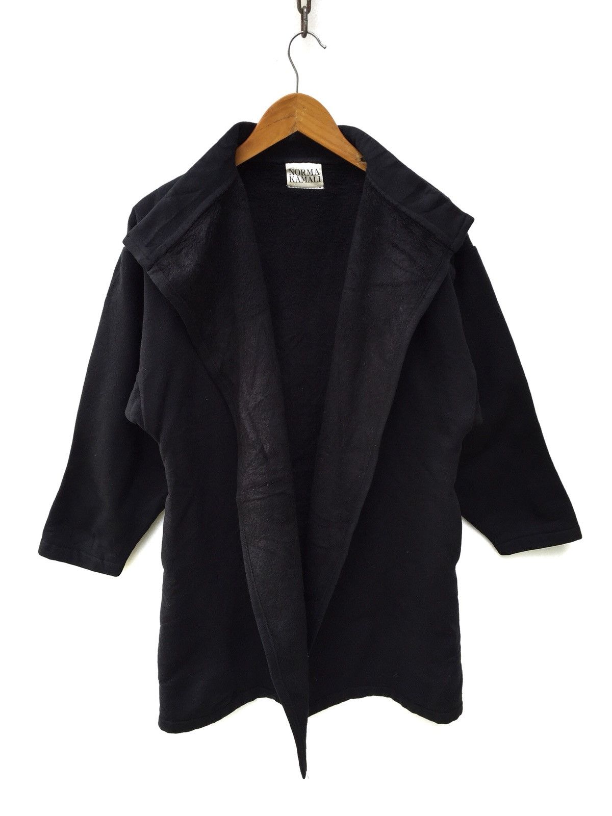 Other Vintage Norma Kamali Black Overcoat Jacket Size M / US 6-8 / IT 42-44 - 1 Thumbnail