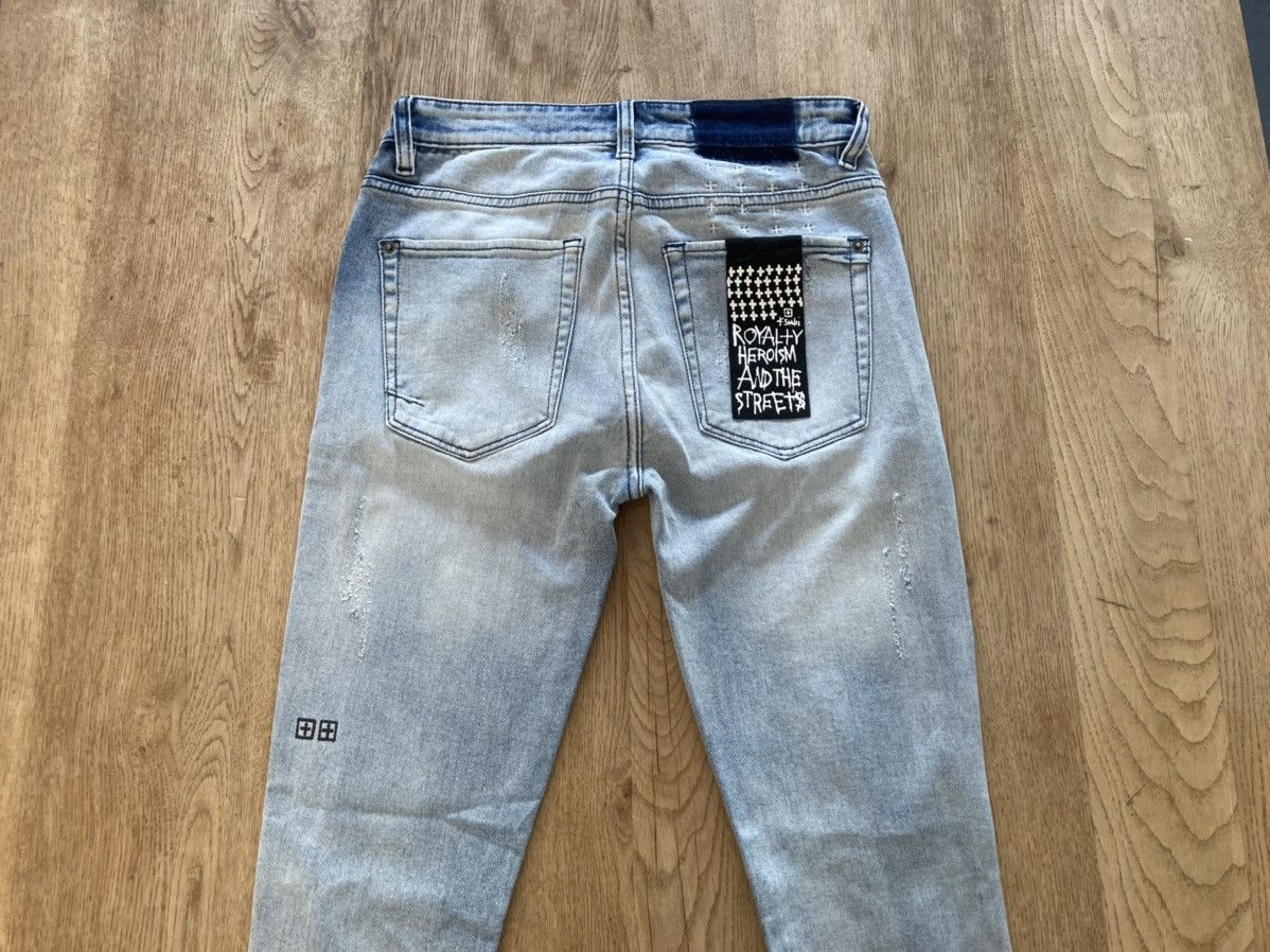 Van Winkle Trashed Dreams Ripped Skinny Jeans Denim