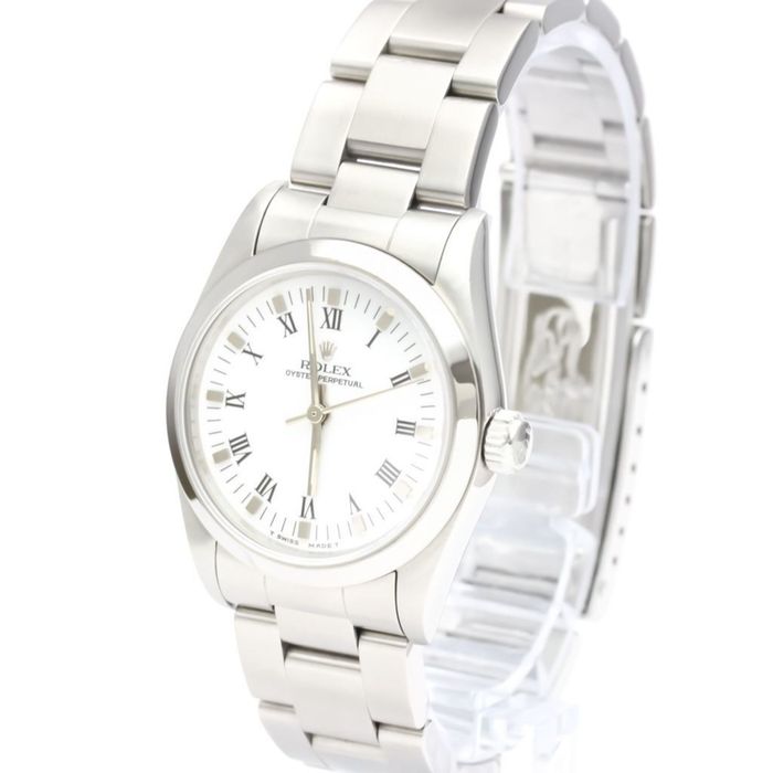 Rolex Polished ROLEX Oyster Perpetual S Serial Automatic Unisex Watch ...