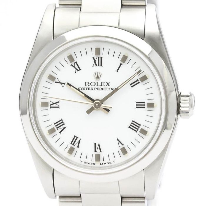 Rolex Polished ROLEX Oyster Perpetual S Serial Automatic Unisex Watch ...